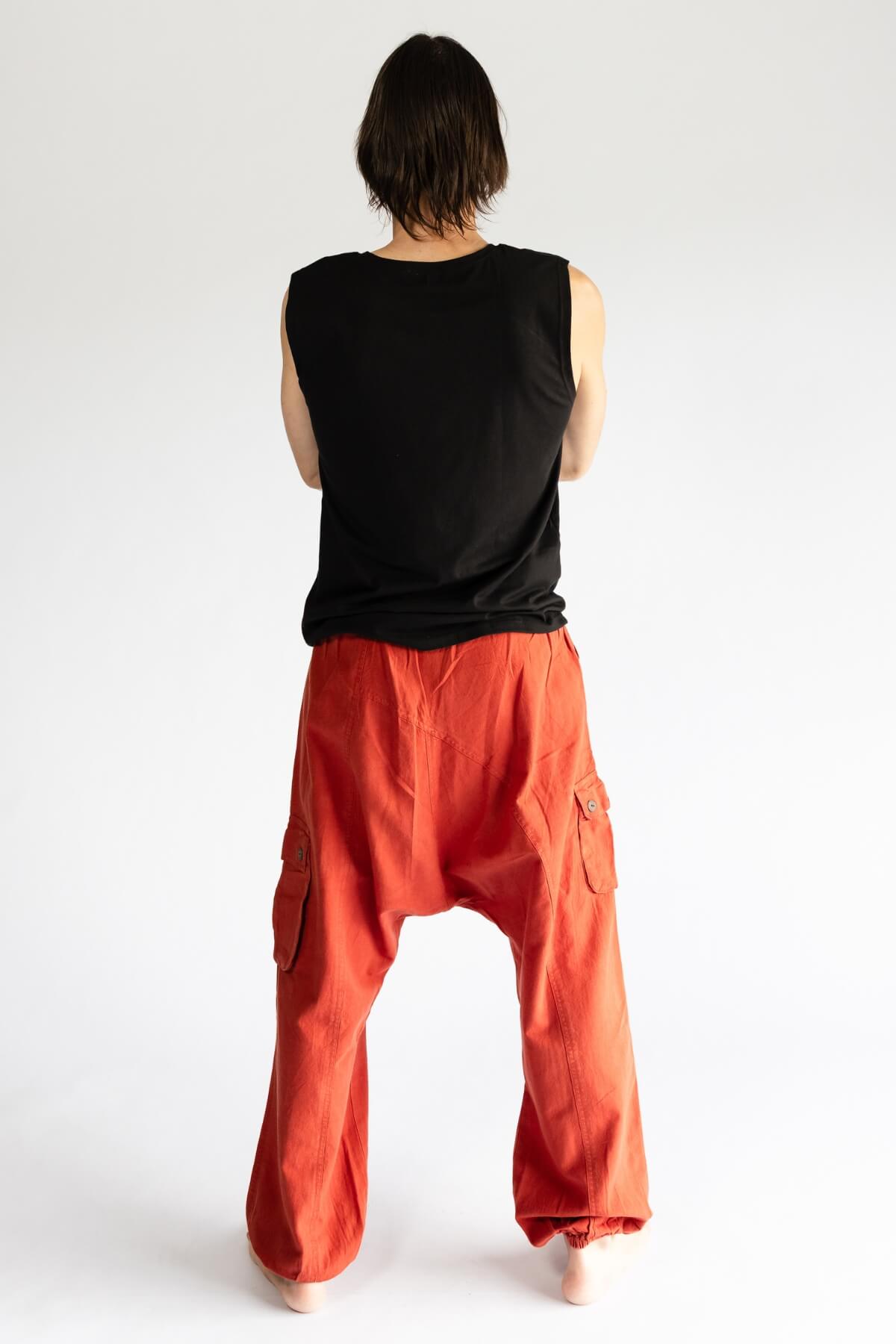 Surya Drop Crotch Pants for Men - rear view