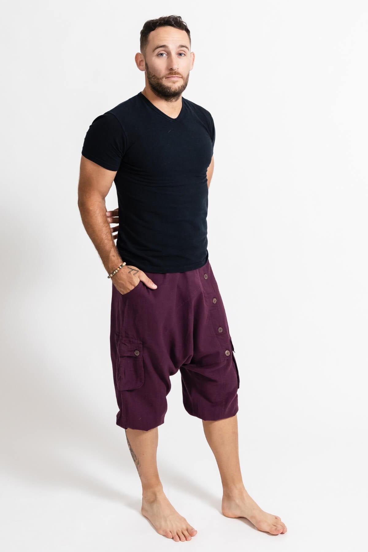 Surya Short Drop Crotch Trousers for Men - ethically made in Nepal