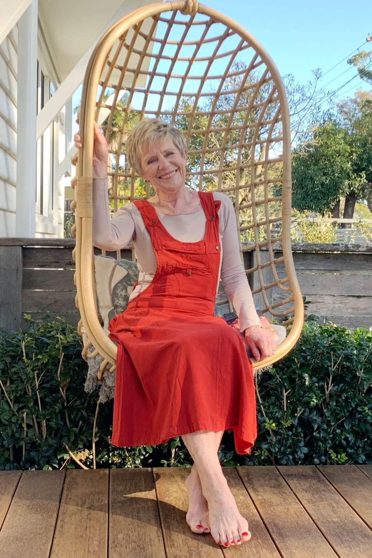 Surya Ethical Cotton Dungaree Dress - suits any age, even at 70 (my mother)