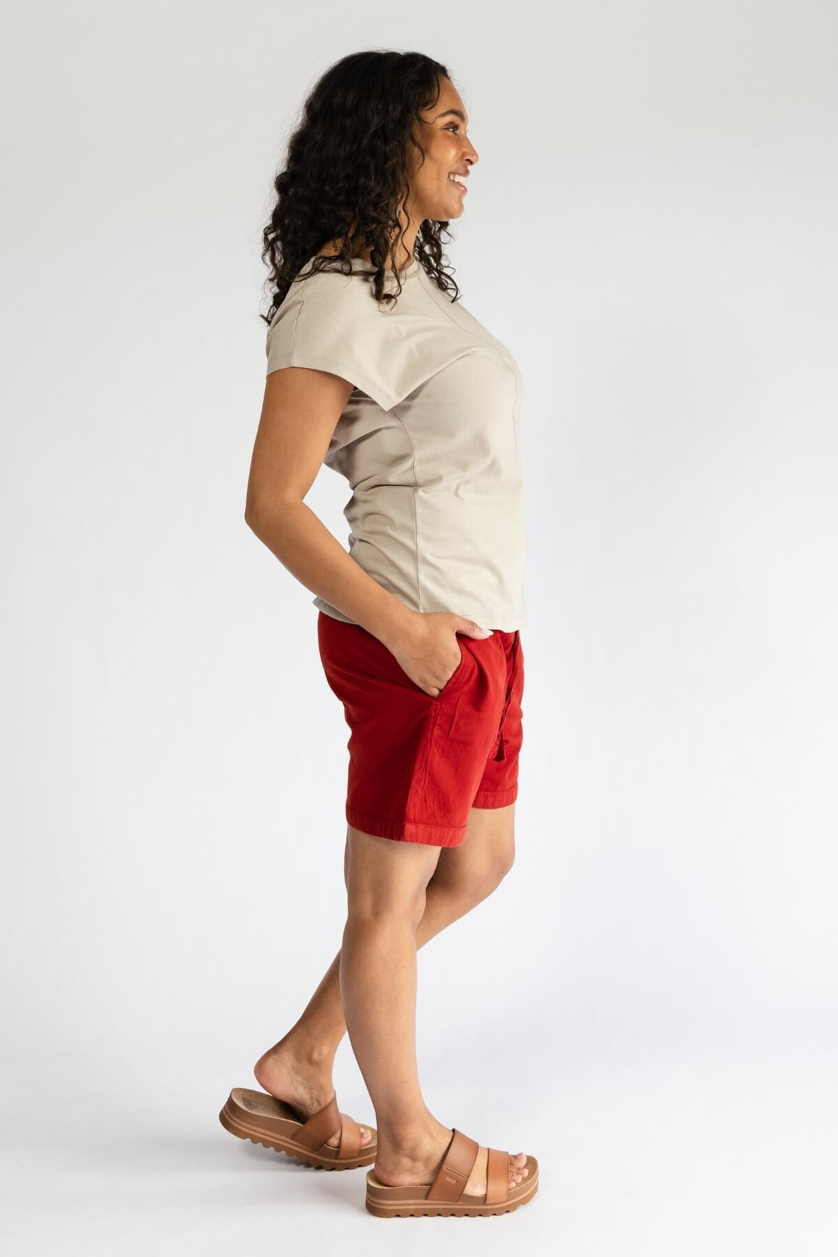 Surya Ethical Cotton Everyday Shorts for Women - right side view