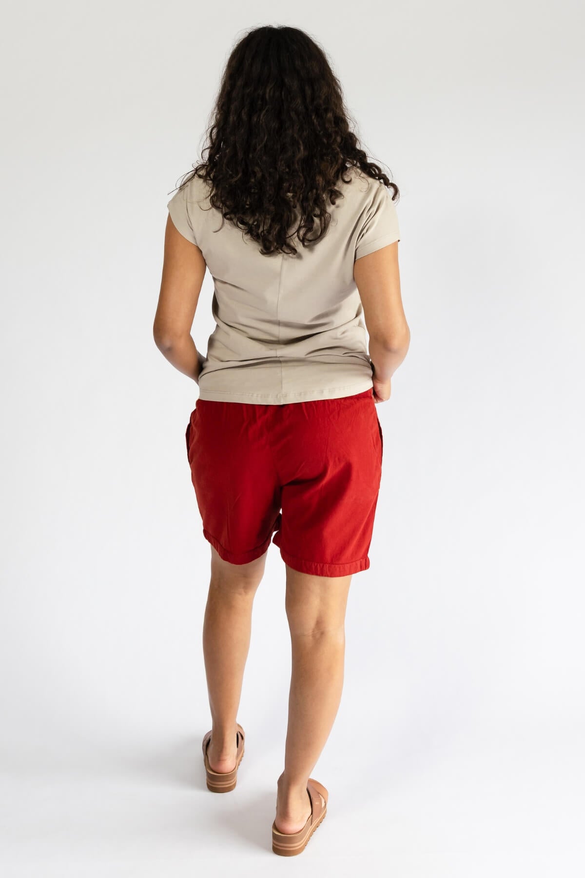 Surya Ethical Cotton Everyday Shorts for Women - rear view