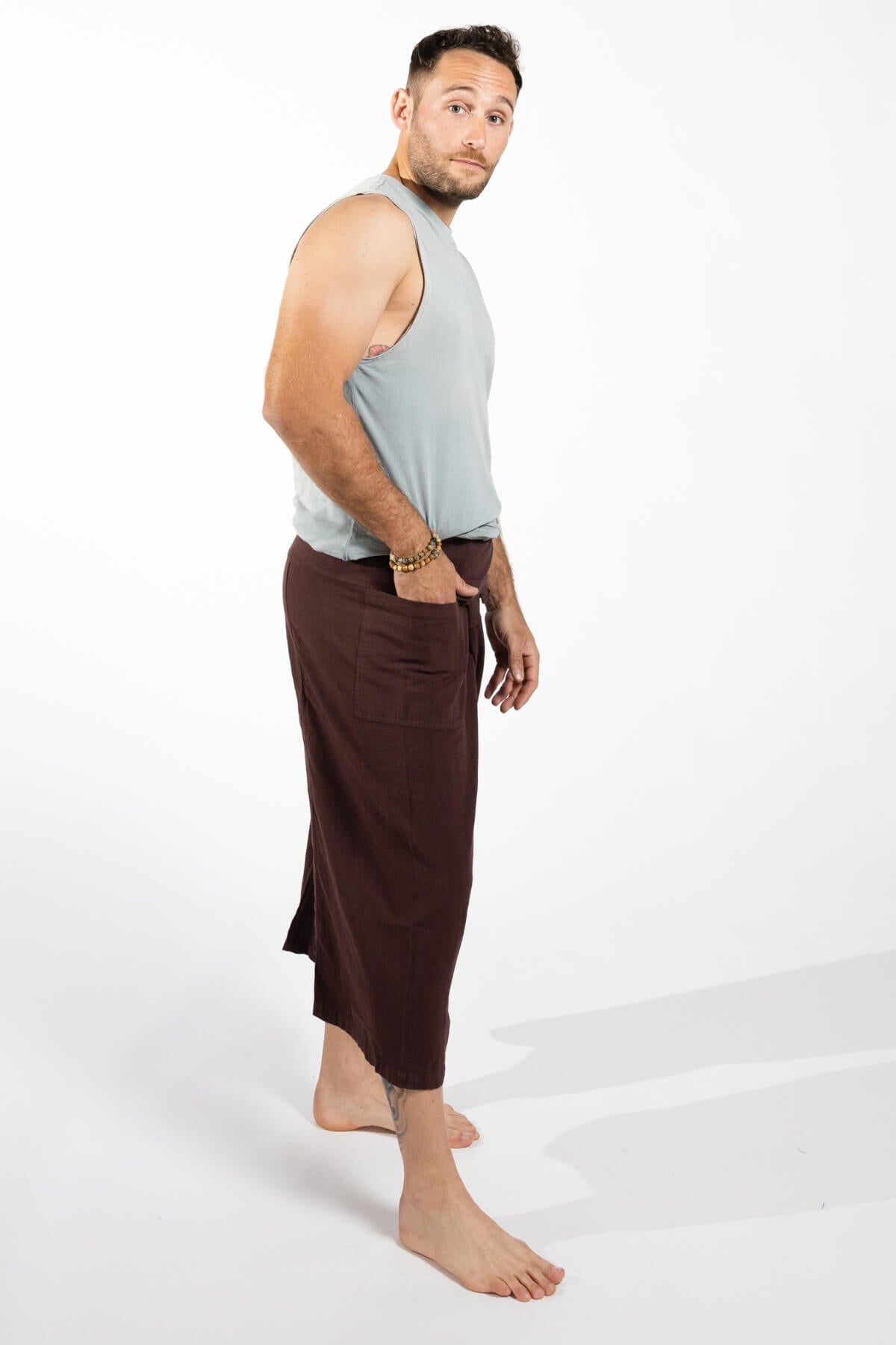 Surya Men's Cotton Fisherman Pants - right side view