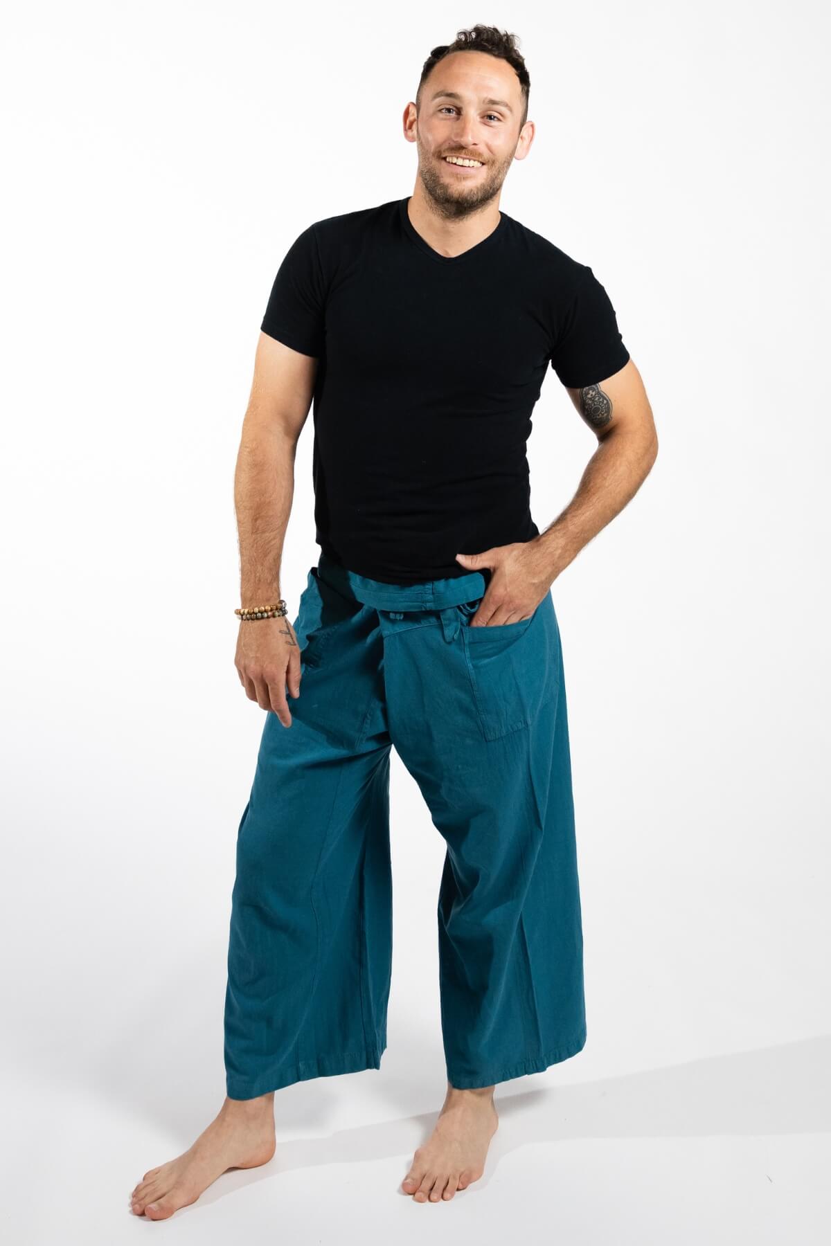 Surya Ethical Thai Fisherman Pants - Blue
