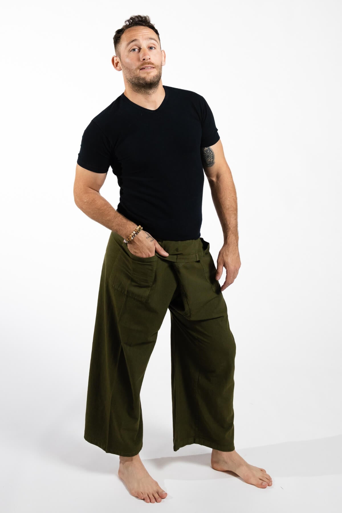 Surya Cotton Thai Fisherman Pants - with two hip pockets