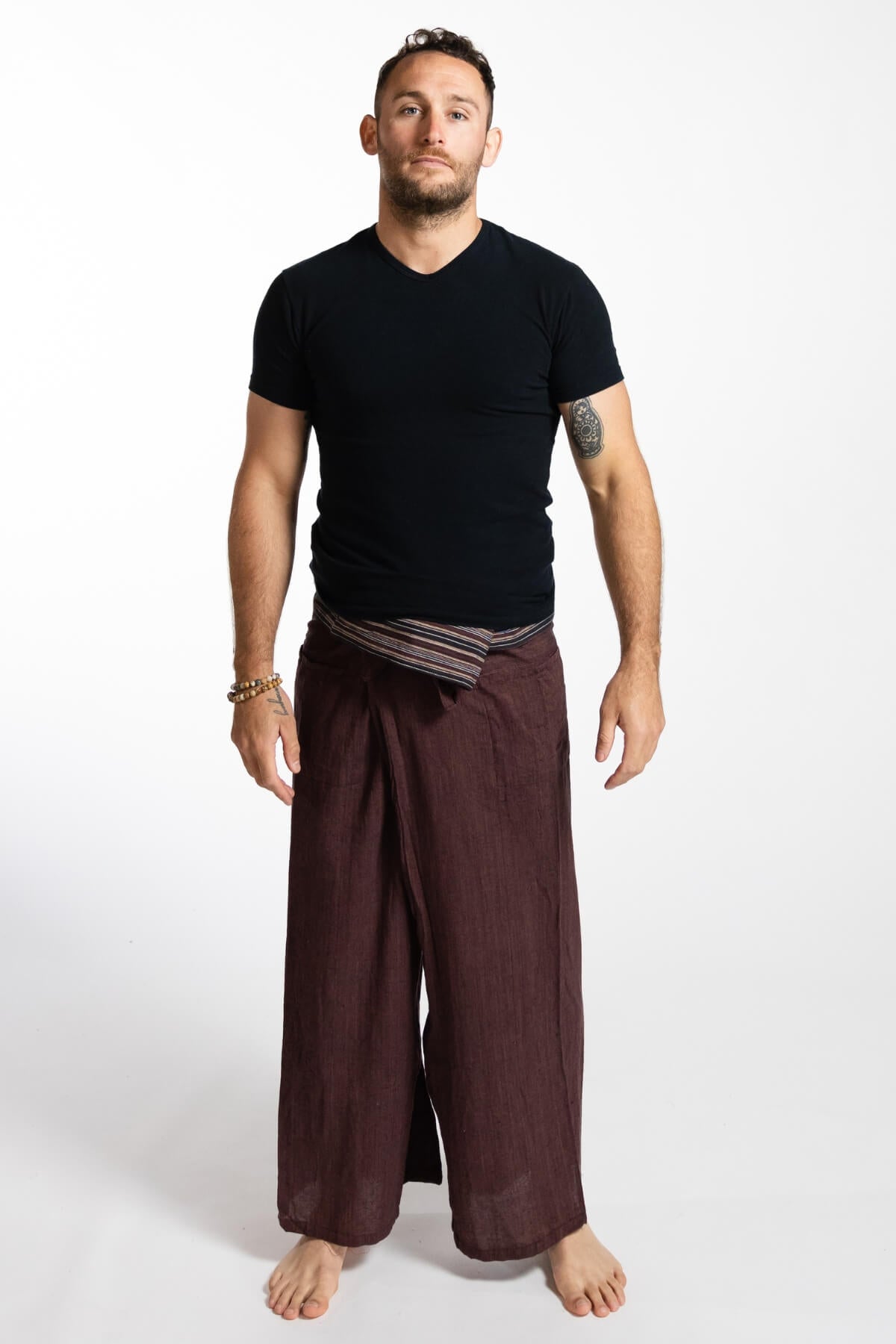 Surya Cotton Thai Fisherman Pants - Brown