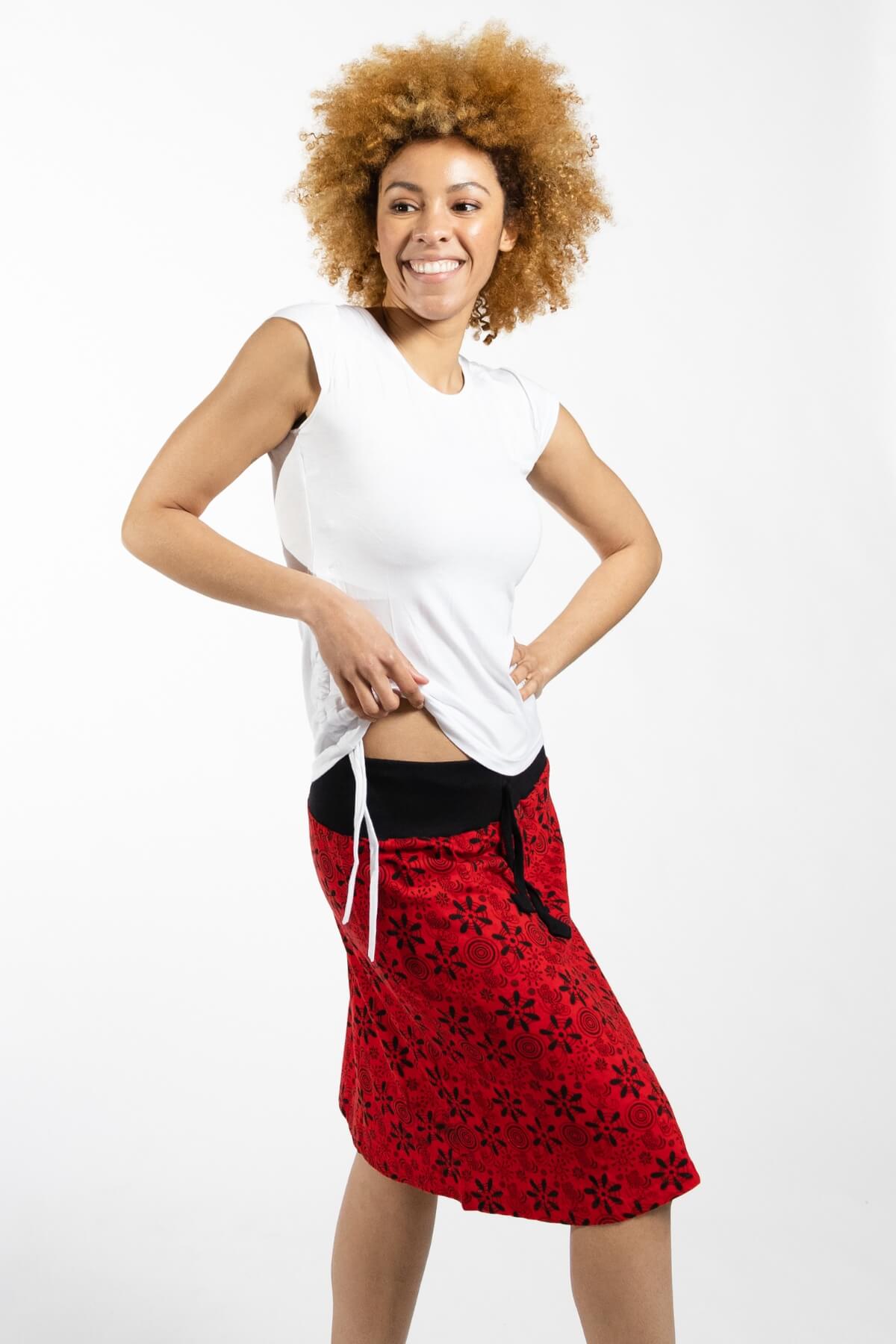 Surya Cotton 'Stella' Skirt made in Nepal - one generous size