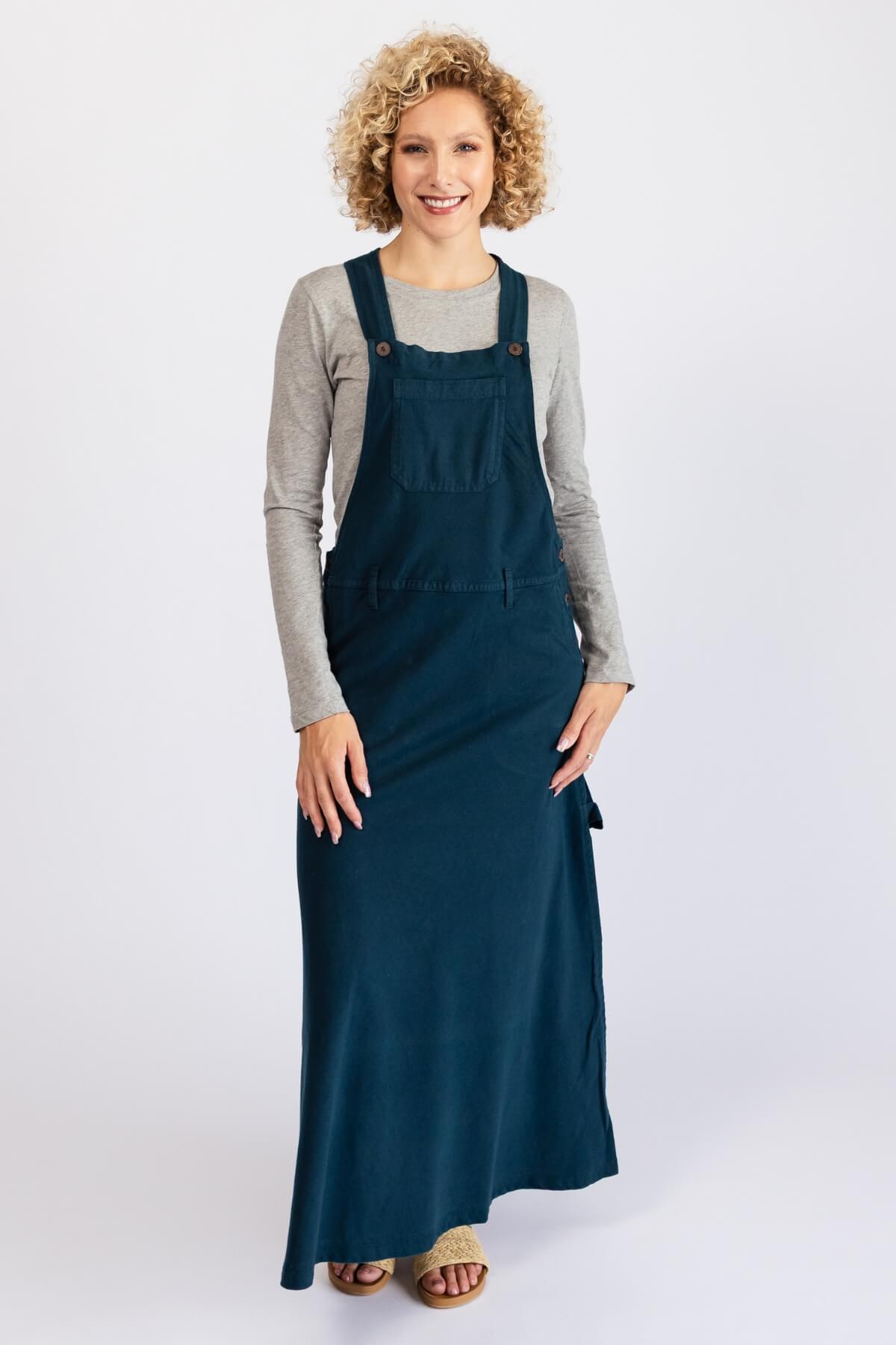 Surya Cotton Overall Maxi Dress | Ethically made in Nepal