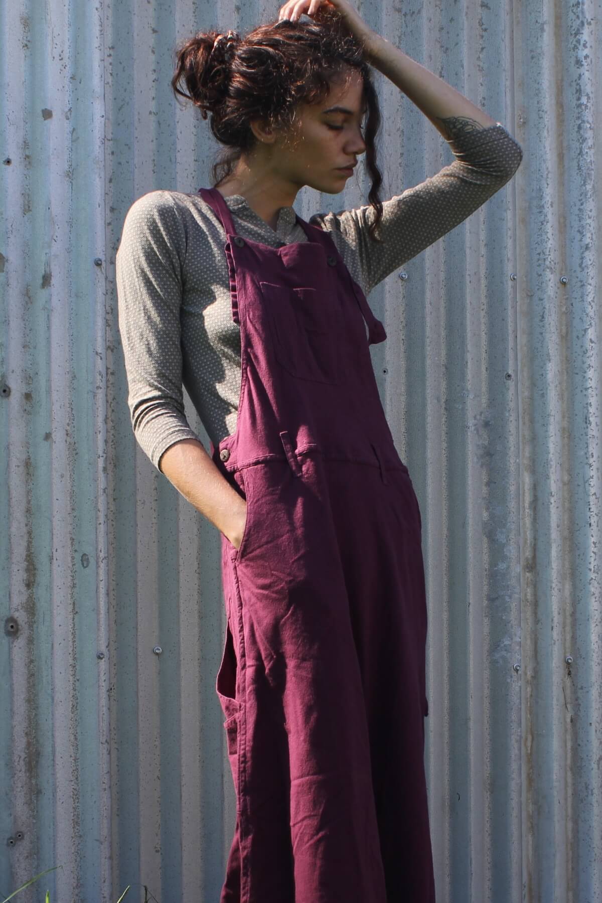 Surya Ethical Cotton Overall Maxi Dress from Nepal