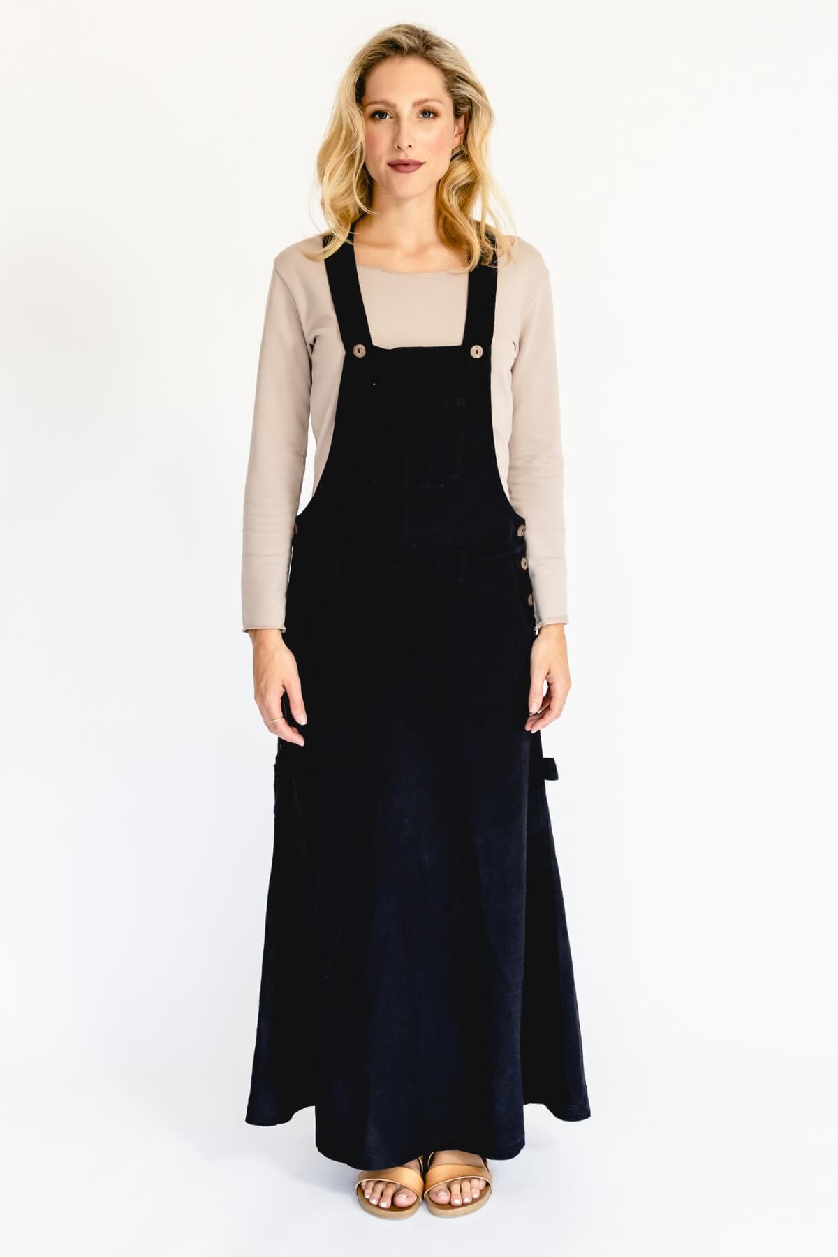 Surya Ethical Cotton Overall Maxi Dress - full length dress