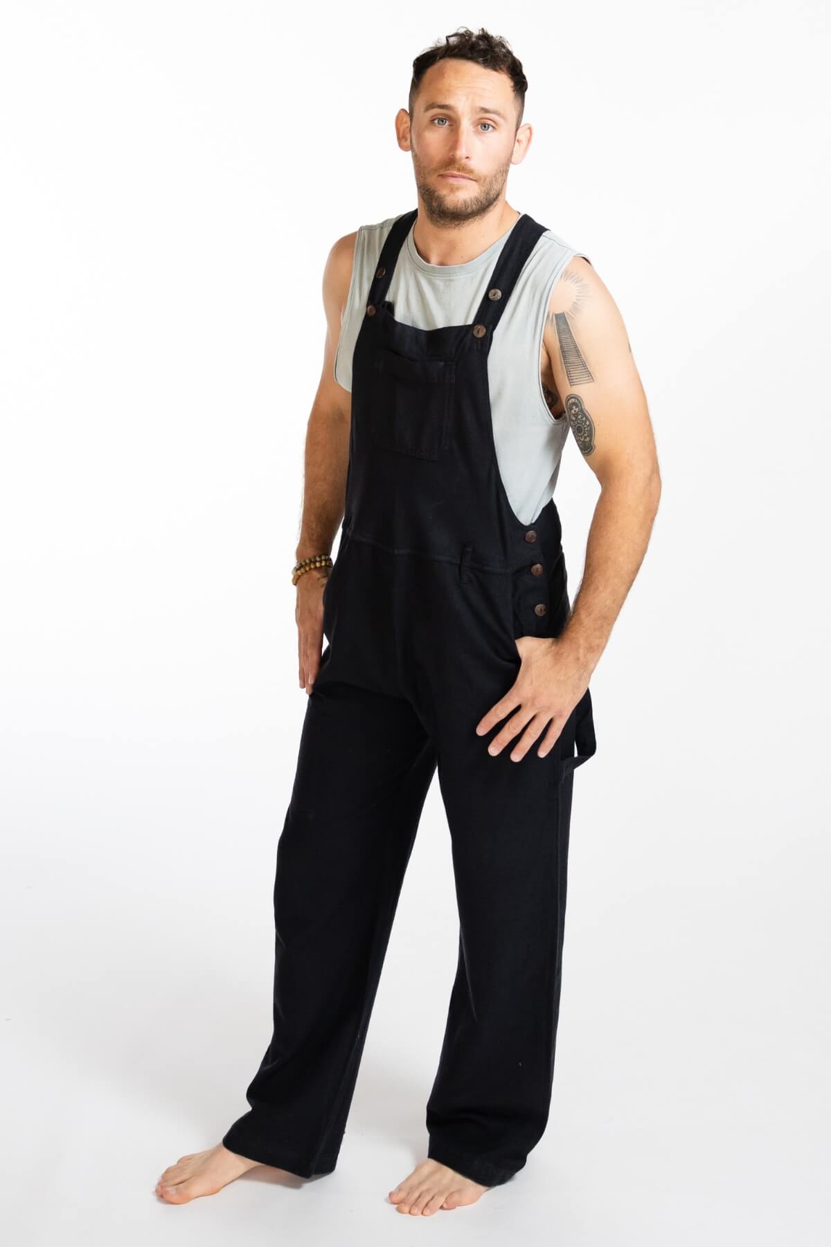Surya Men's Cotton Overalls - adjustable length