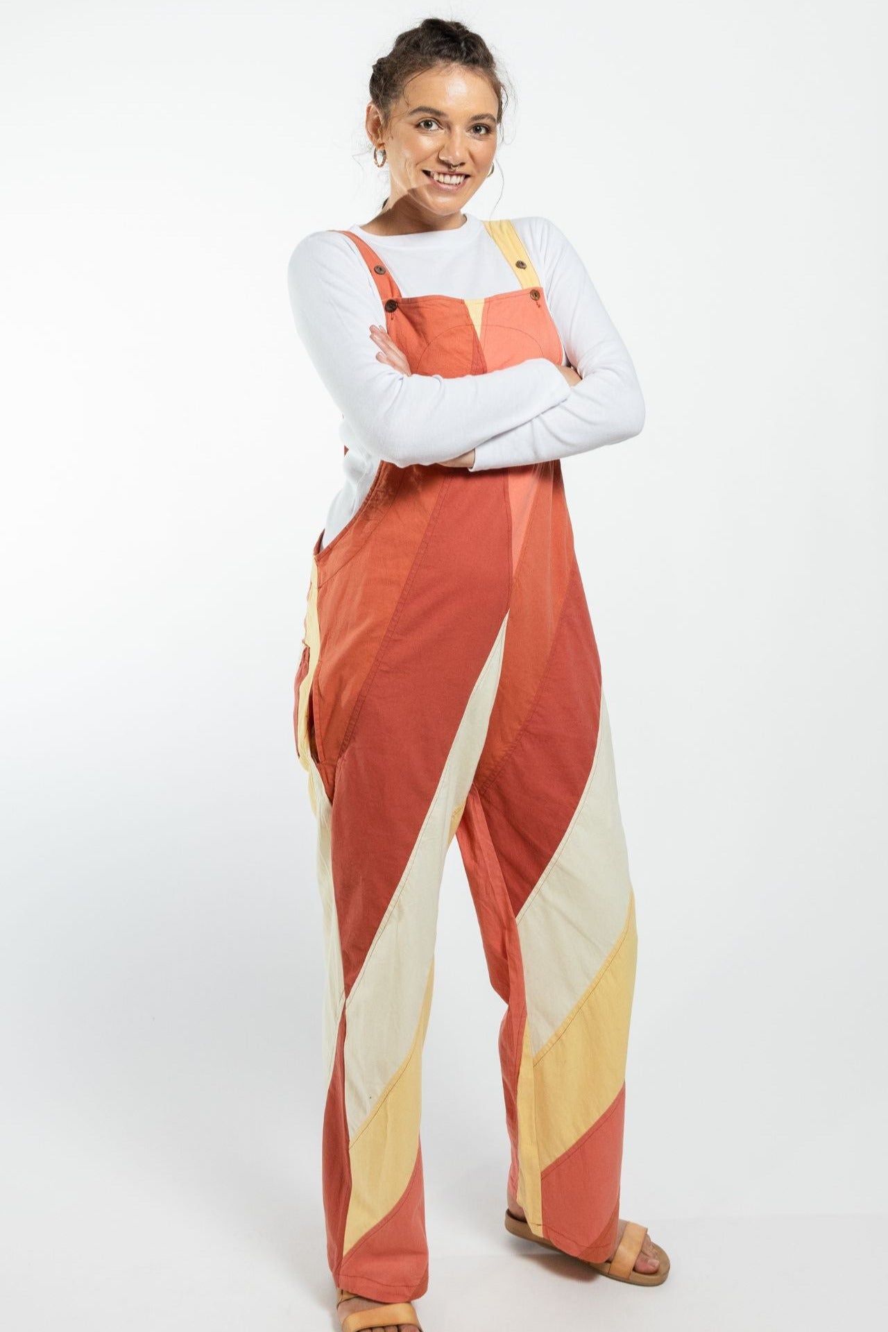 Surya Australia Ethical Cotton Freya Overalls made in Nepal - Orange