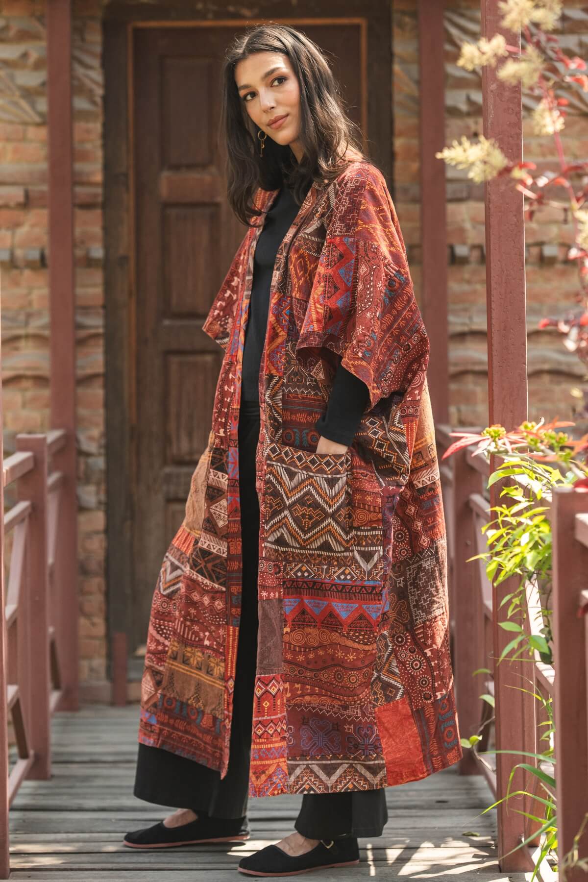 Surya Cotton Patch Duster Jacket - beautiful cotton patchwork