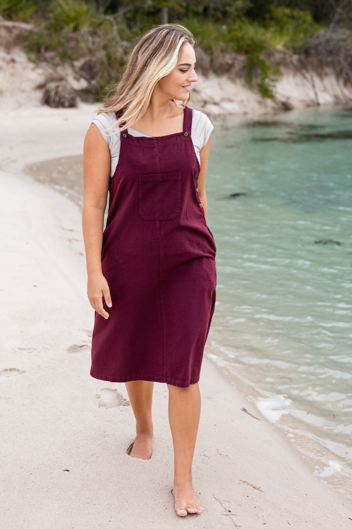 Surya Cotton 'Ayla' Pinafore - adjustable length straps