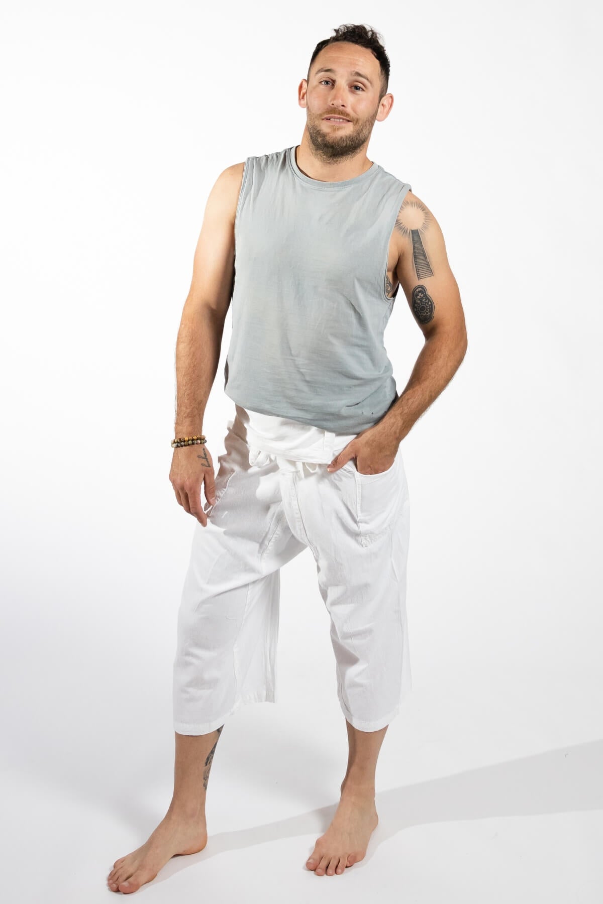 Surya Ethical Short Fisherman Pants for Men - with two hip pockets