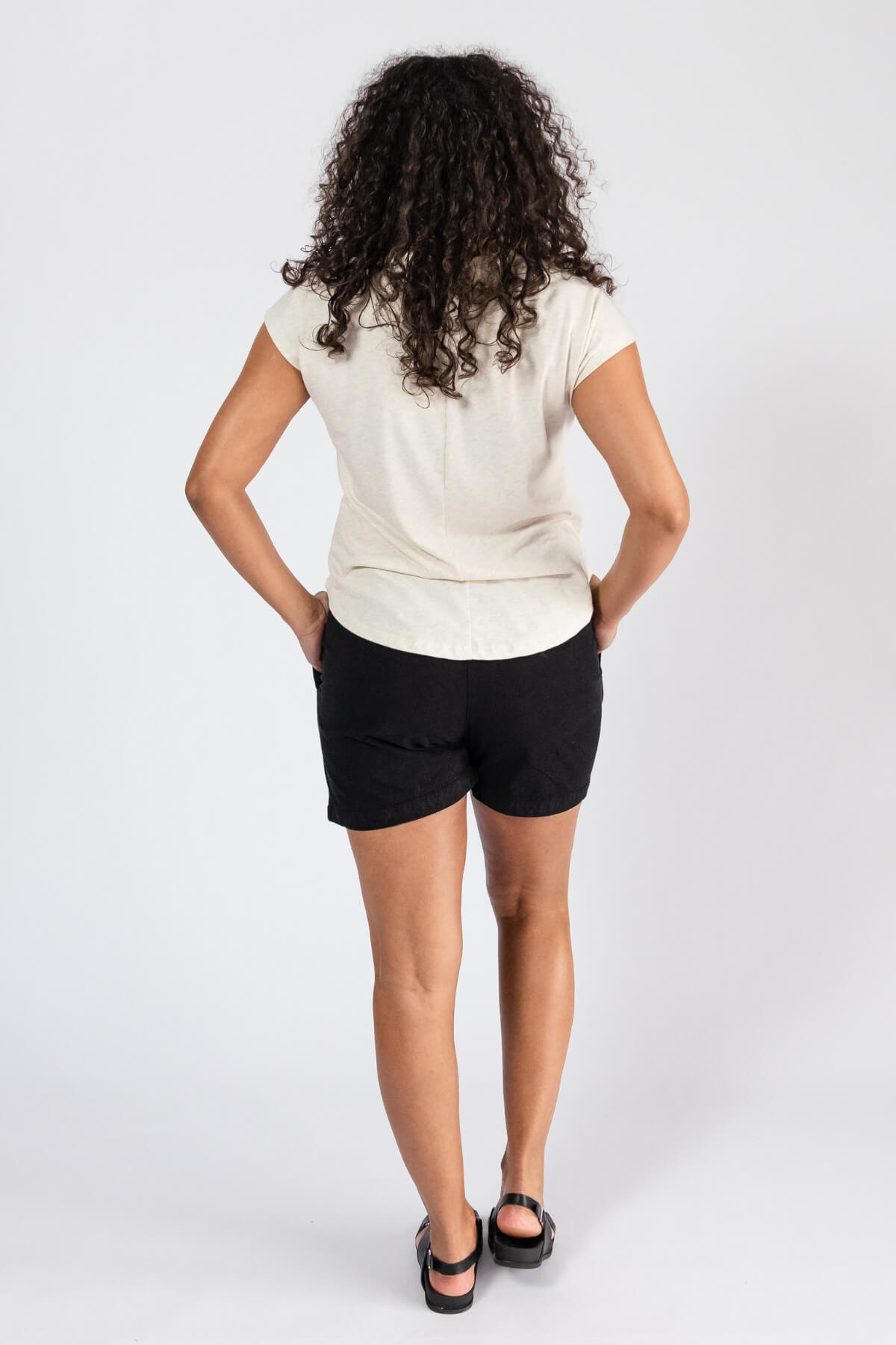 Surya Cotton 'Sierra' Shorts for Women - rear view