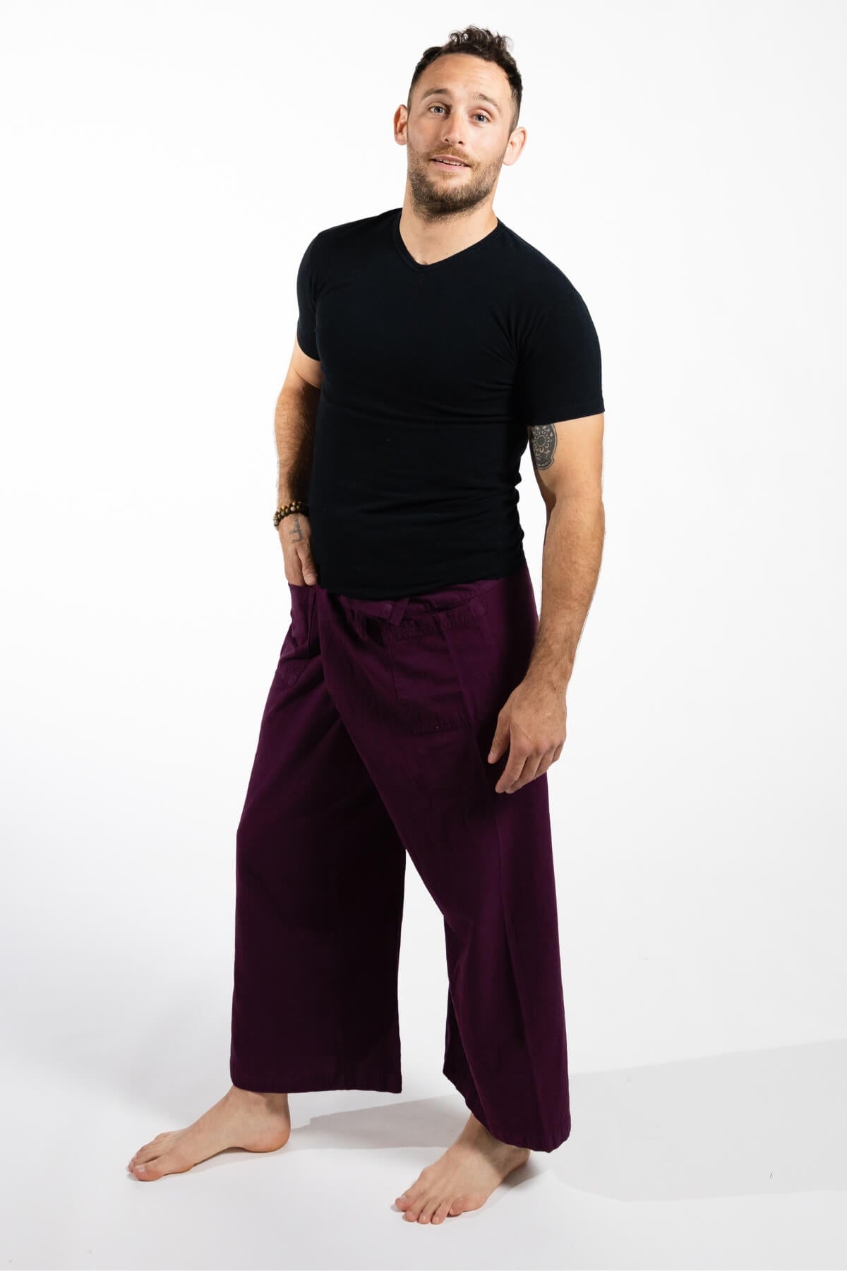 Surya Cotton Fisherman Pants for Men - one size fits all
