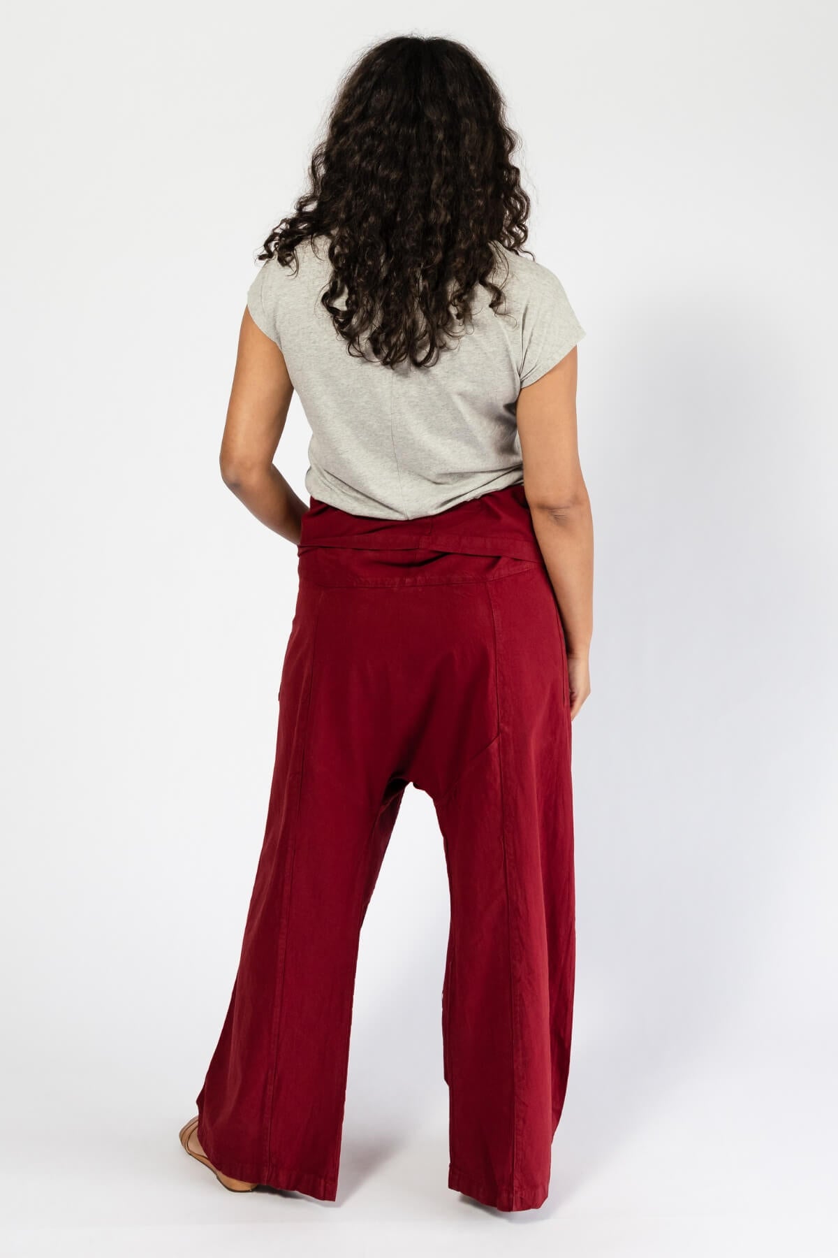 Surya Cotton Thai Fisherman Pants for Women - rear view