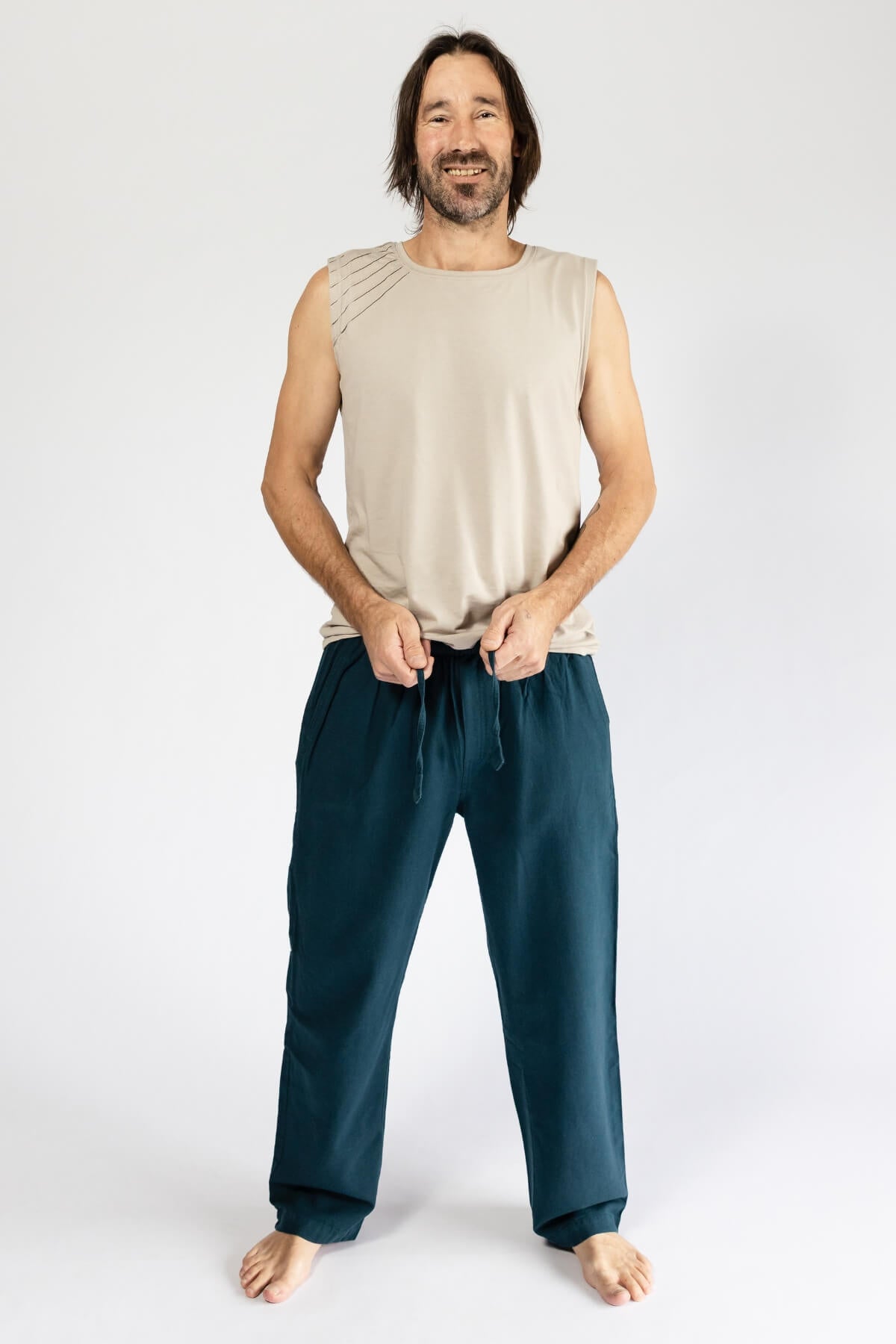 Surya Everyday Cotton Trousers for Men - with drawstring