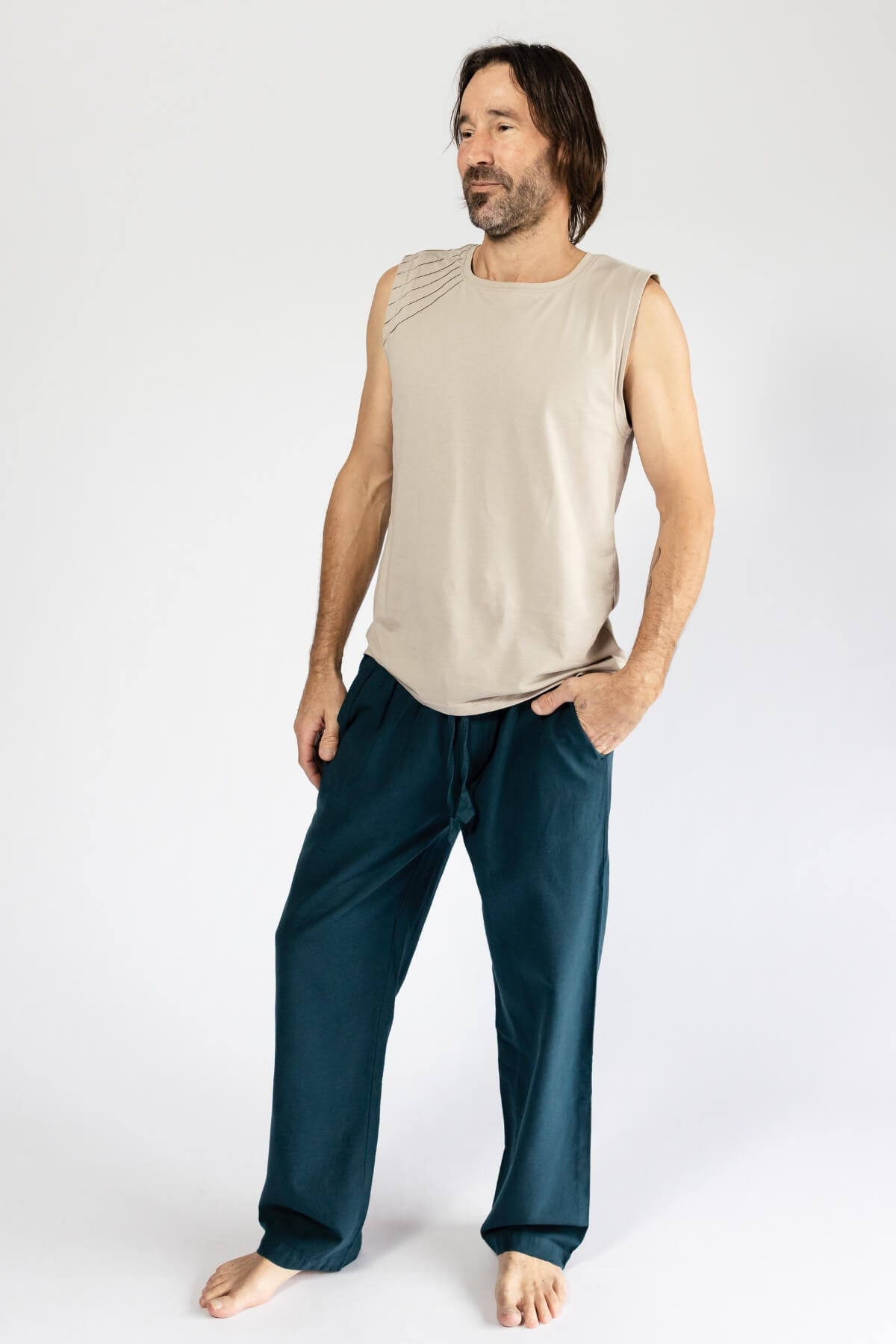 Surya Everyday Cotton Trousers for Men - side view