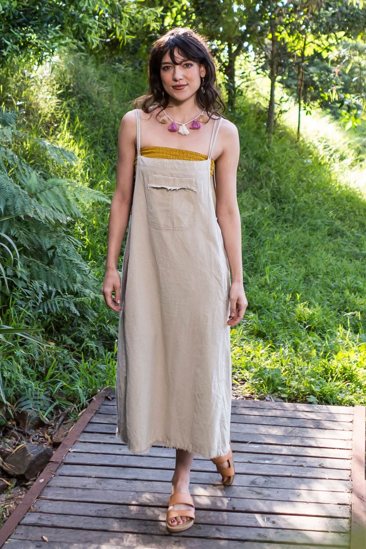 Surya Cotton Sirena Pinafore - Ethically made in Nepal