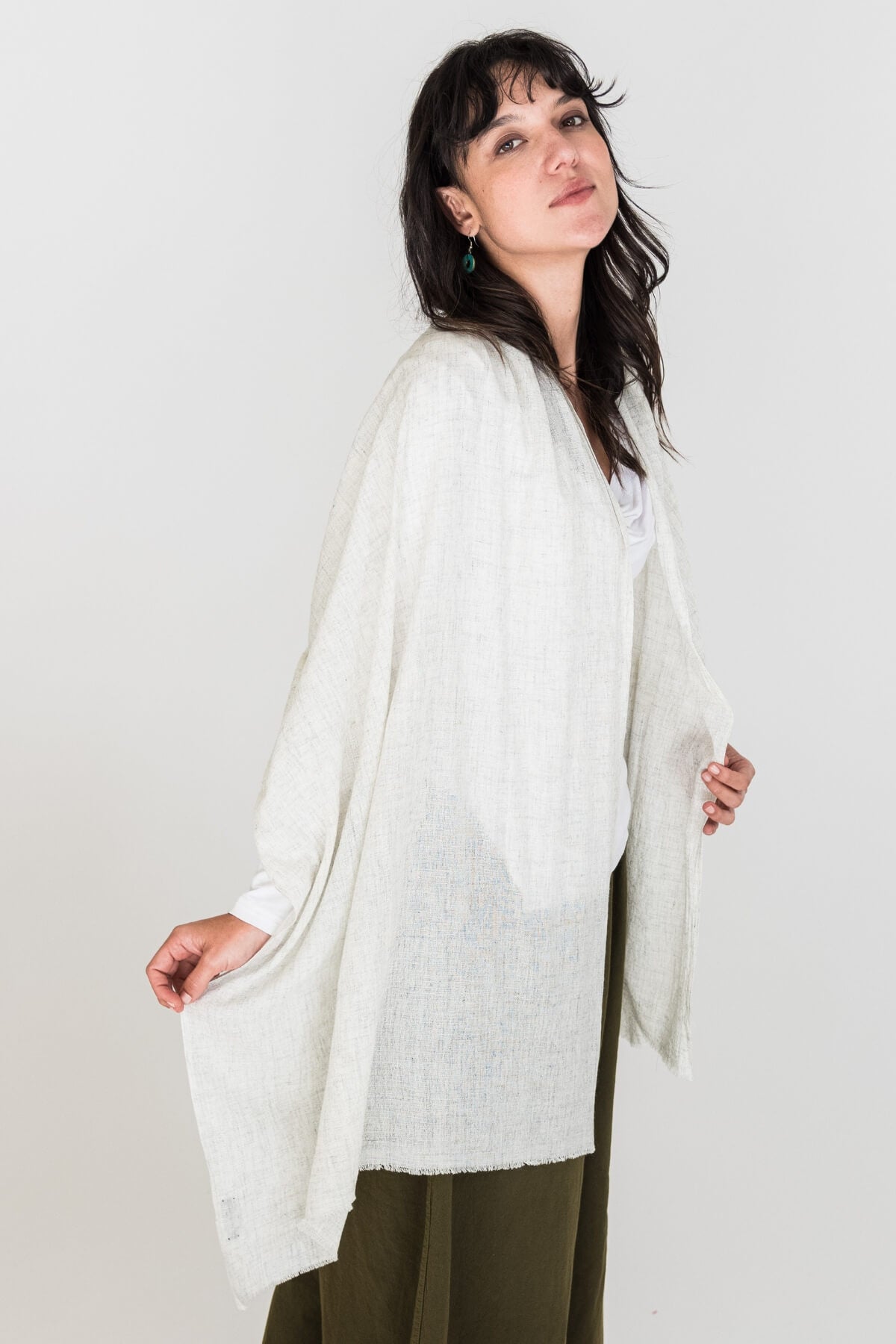 Surya Ethical Cashmere + Cotton travel Wrap - made in Nepal