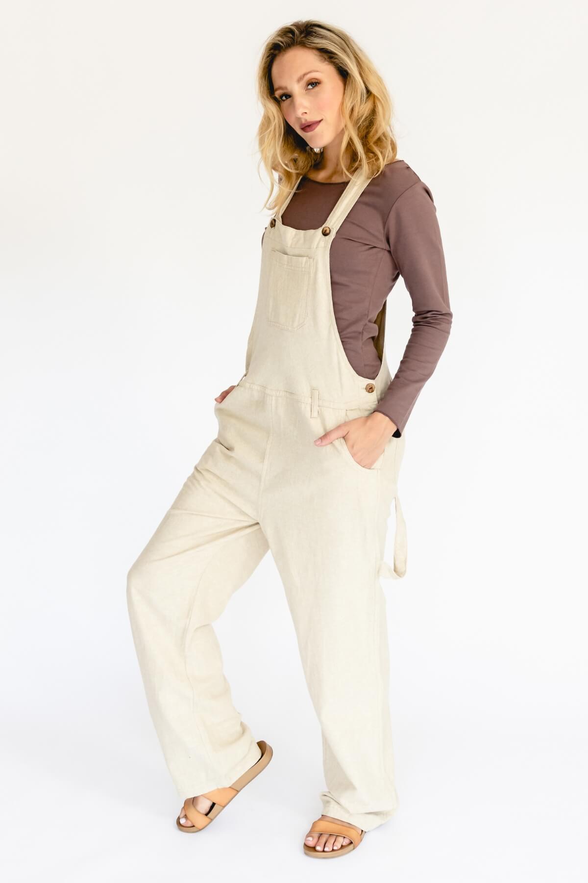 Surya Ethical Classic Cotton Overalls - left side view