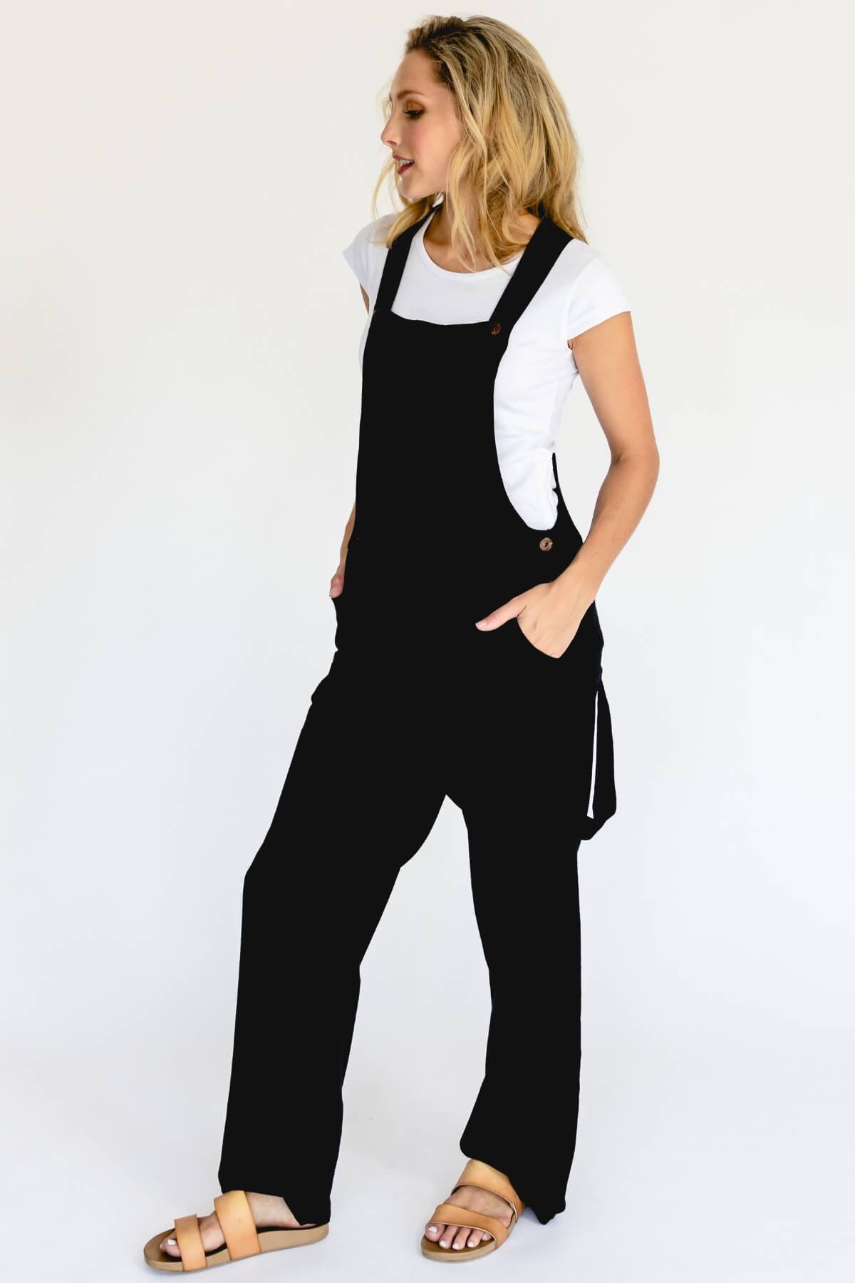 Surya Ethical Cotton Overalls for Women - left side view