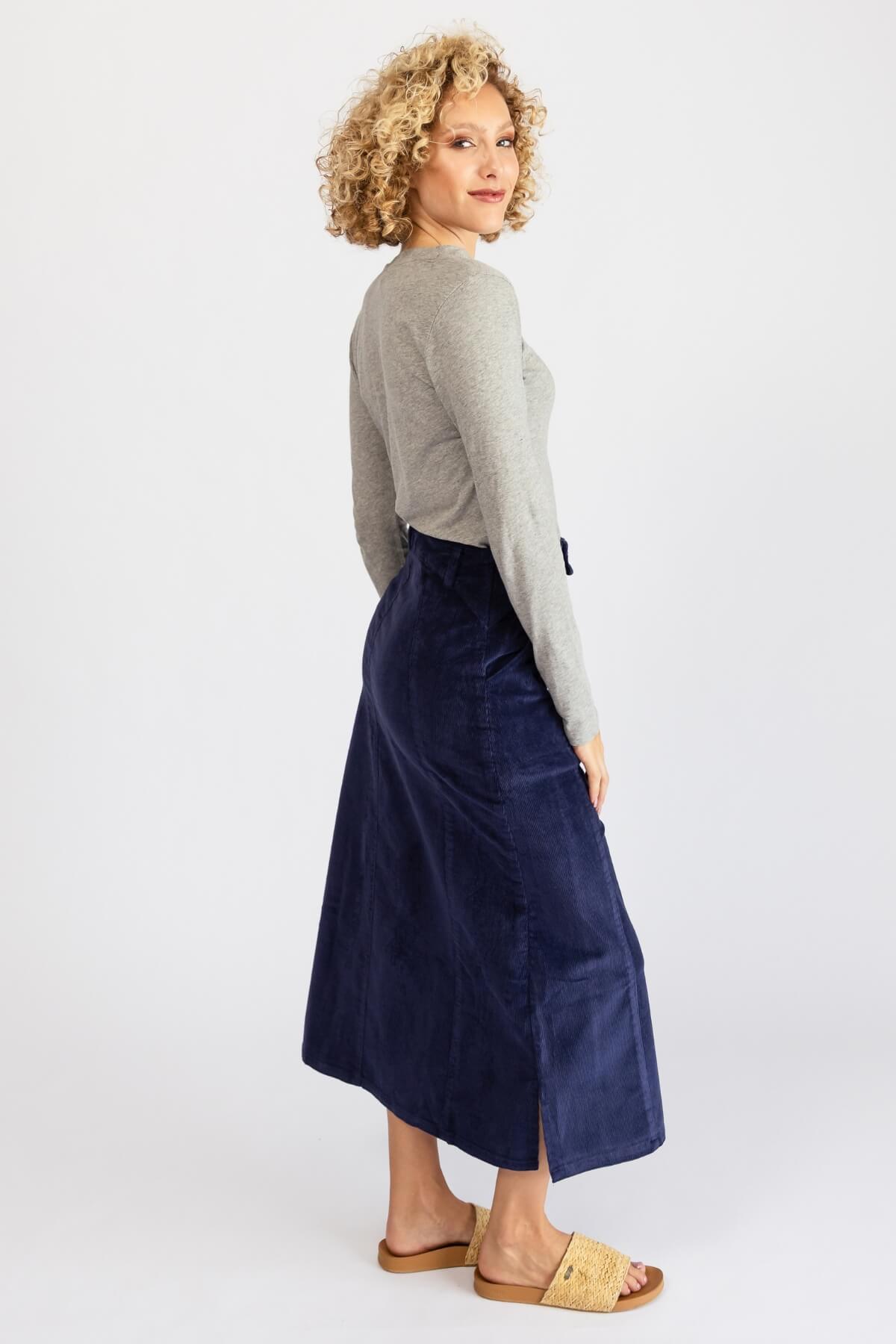 Surya Cotton Corduroy Skirt - right side view