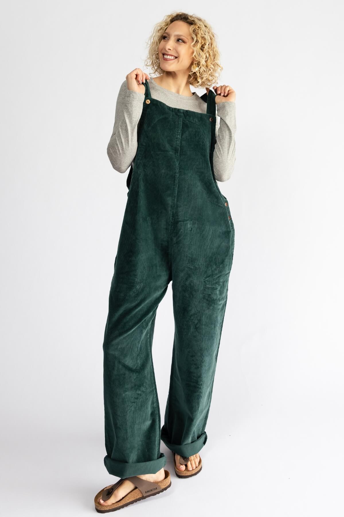 Surya Ethical Cotton Corduroy Overalls - adjustable length