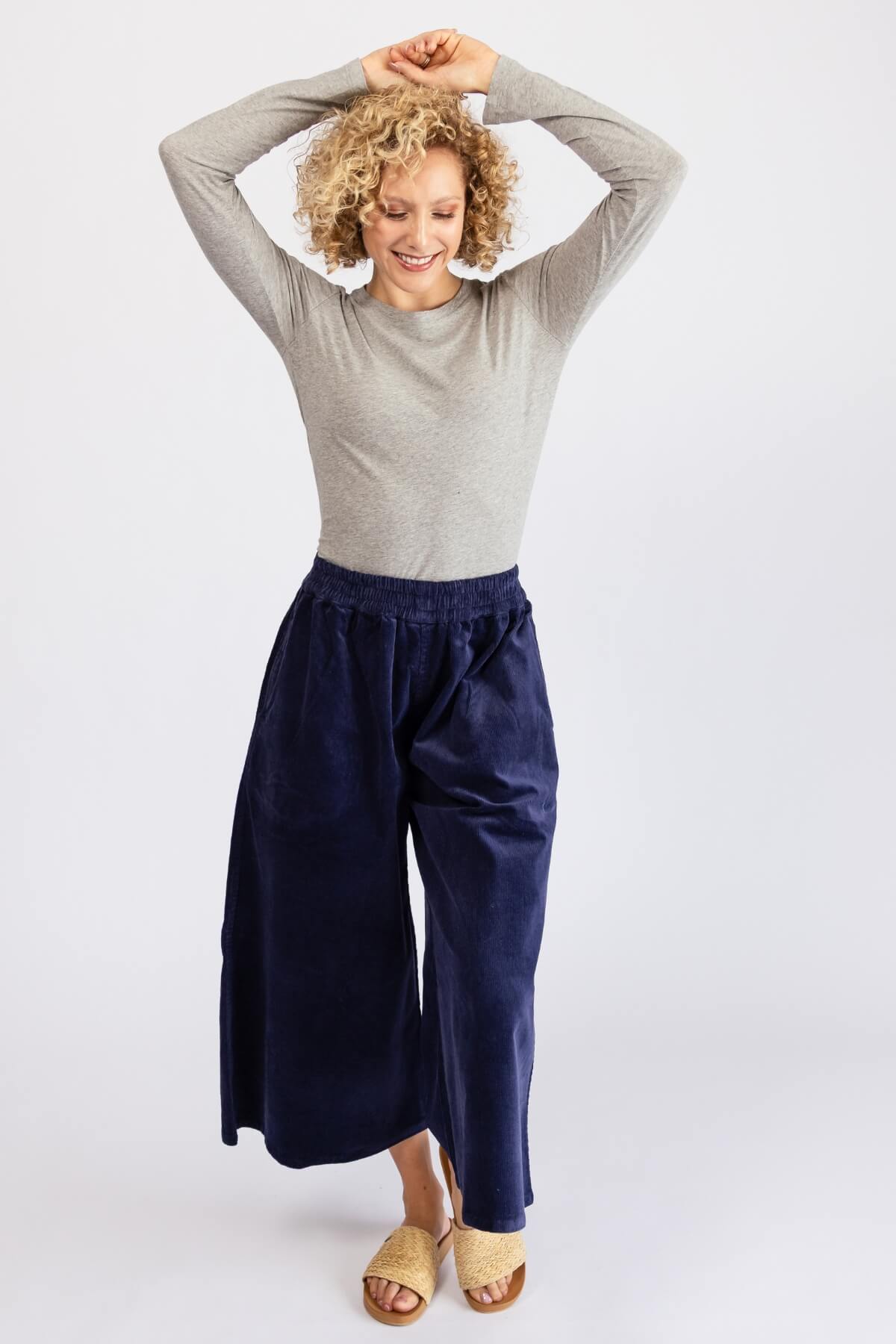 Surya Corduroy Pants - corduroy palazzo pants for women