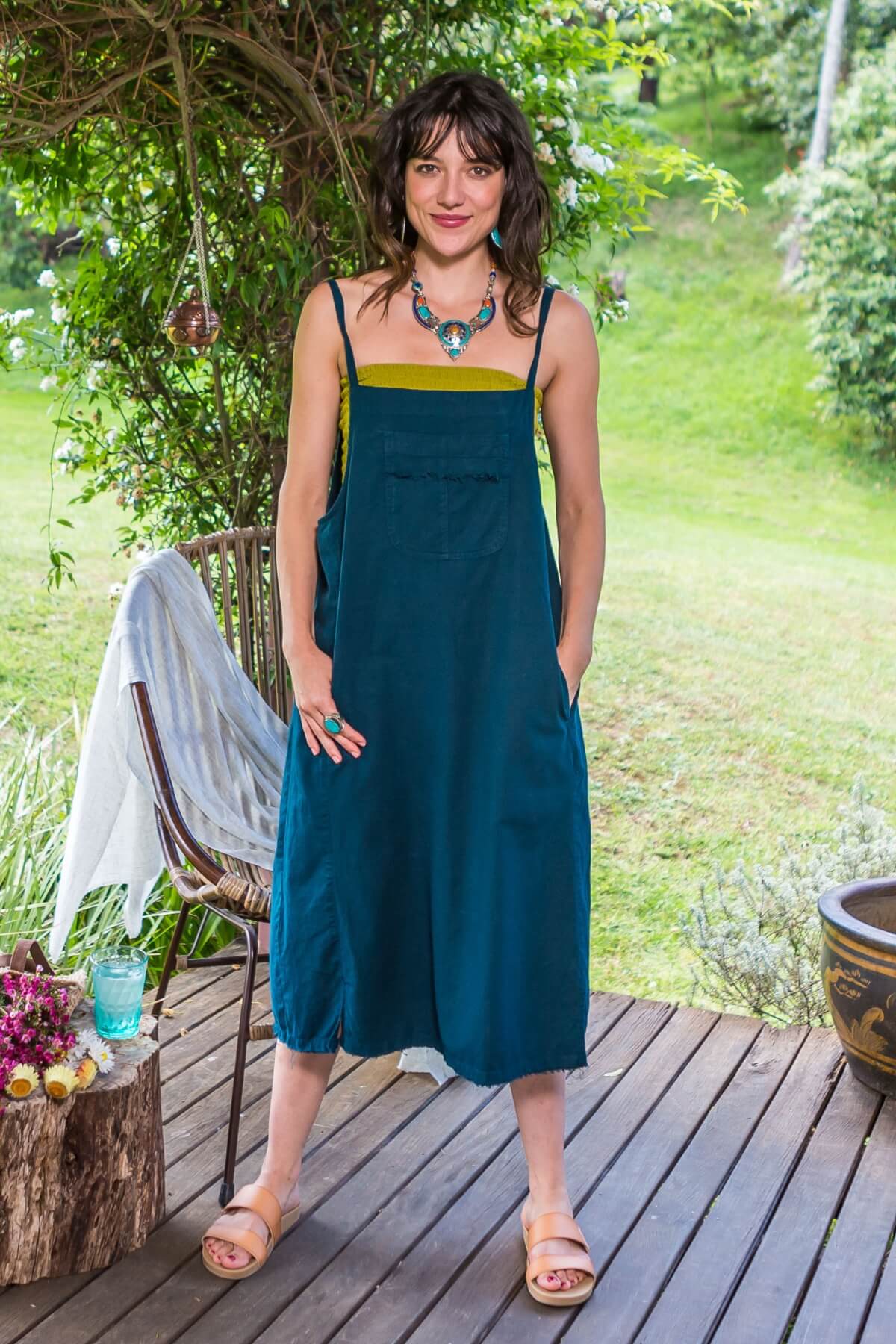 Surya Ethical Cotton Pinafore from Nepal