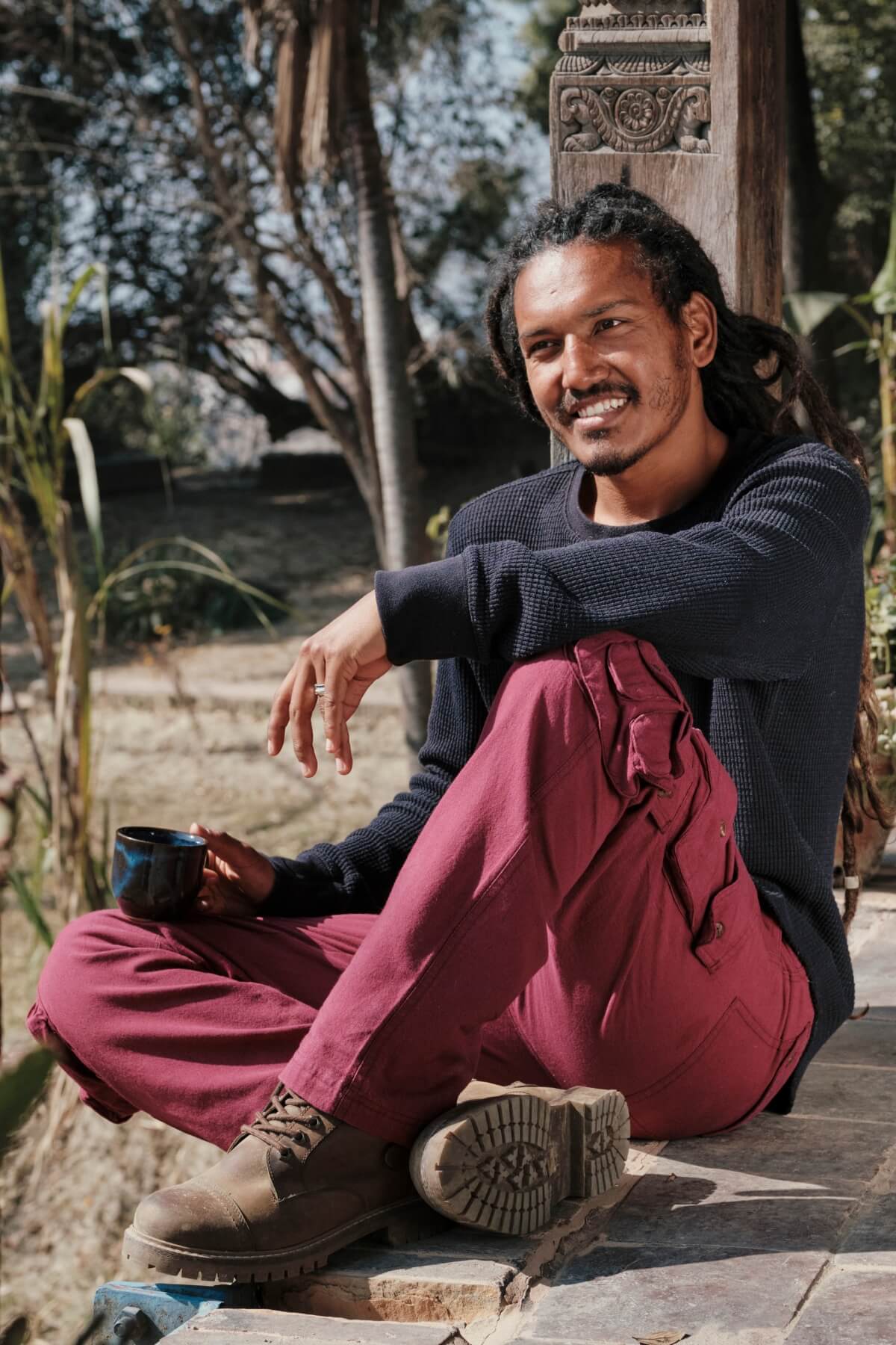 Surya Cotton Cargo Trousers for Men - ethically made in Nepal