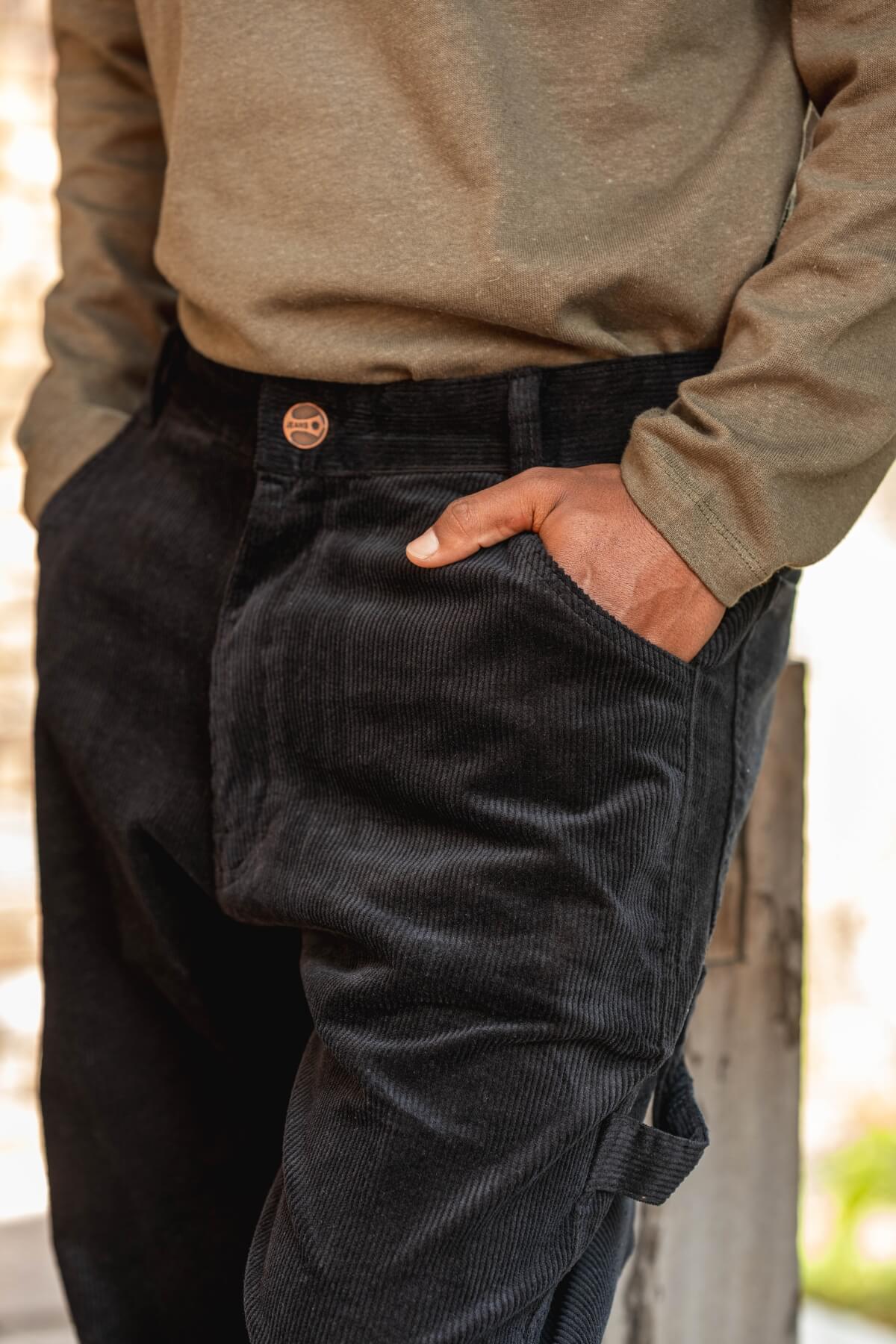 Surya Corduroy Trousers for Men made in Nepal - with pockets