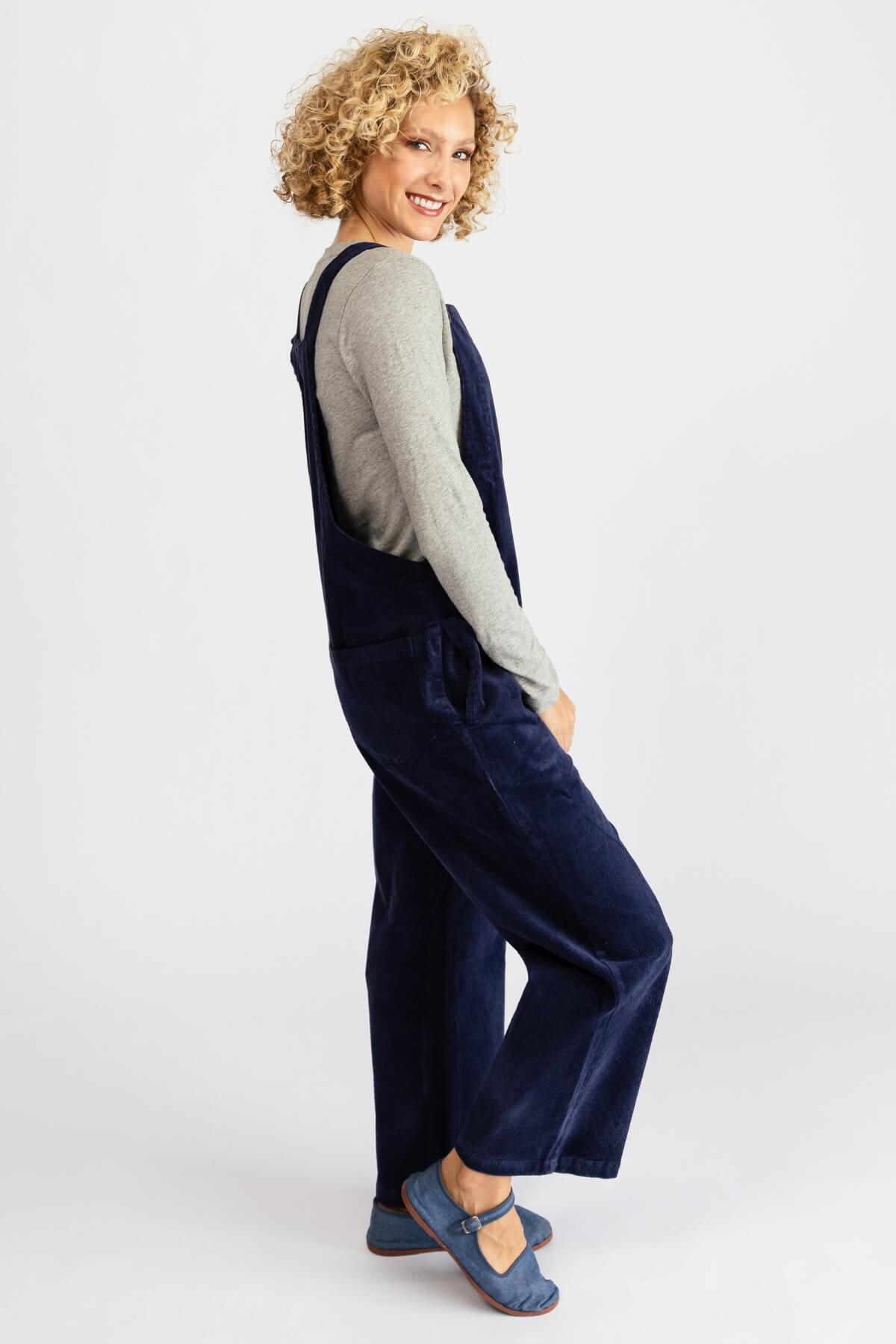 Surya Corduroy Overalls - right side view