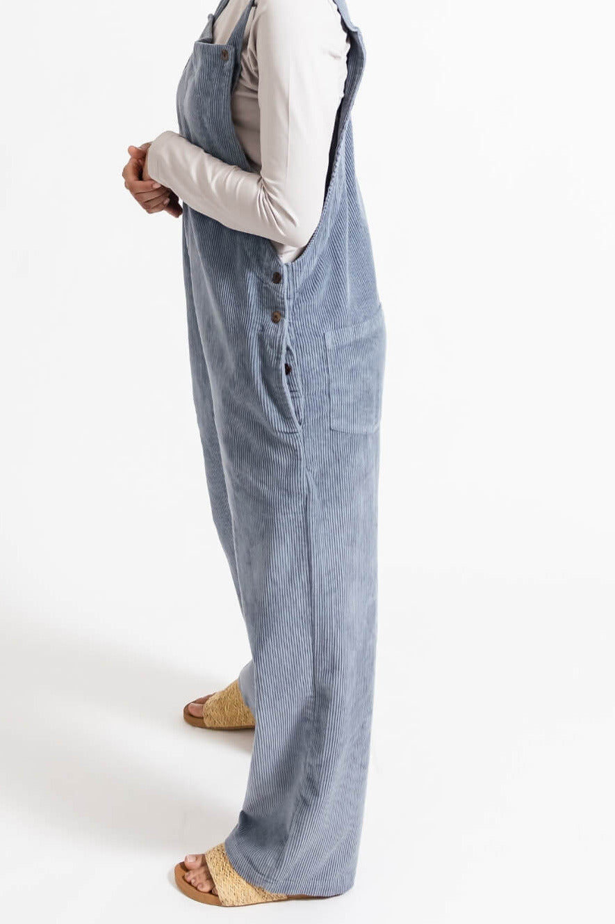 Surya Corduroy Overalls Dungarees made in Nepal - side view