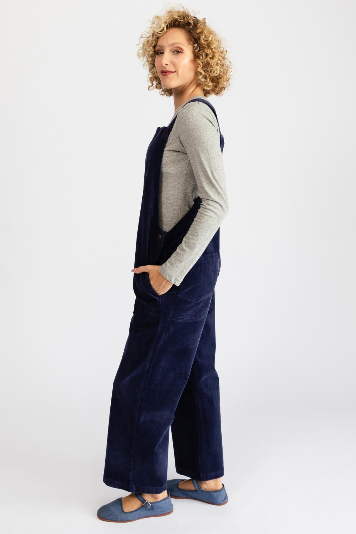 Surya Corduroy Overalls - left side view