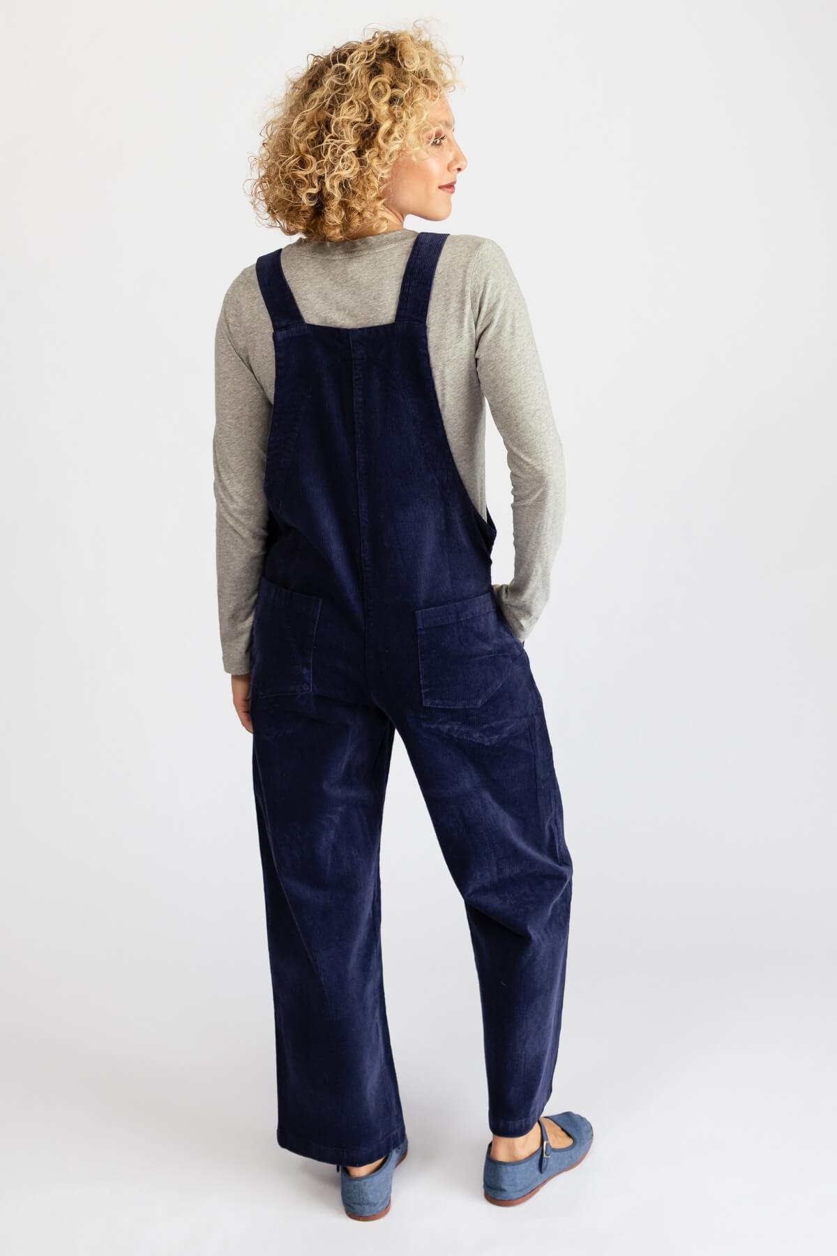 Surya Ethical Cotton Corduroy Overalls - rear view