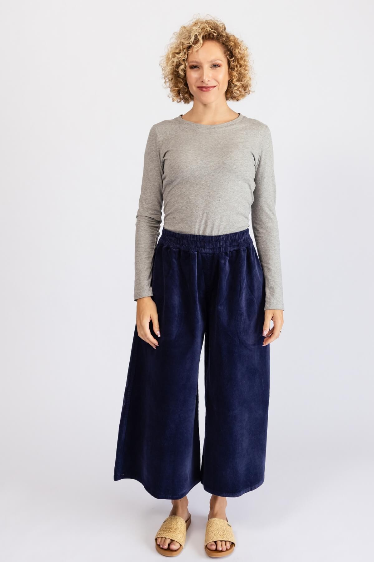 Surya Corduroy Pants - comfortable elastic waistband