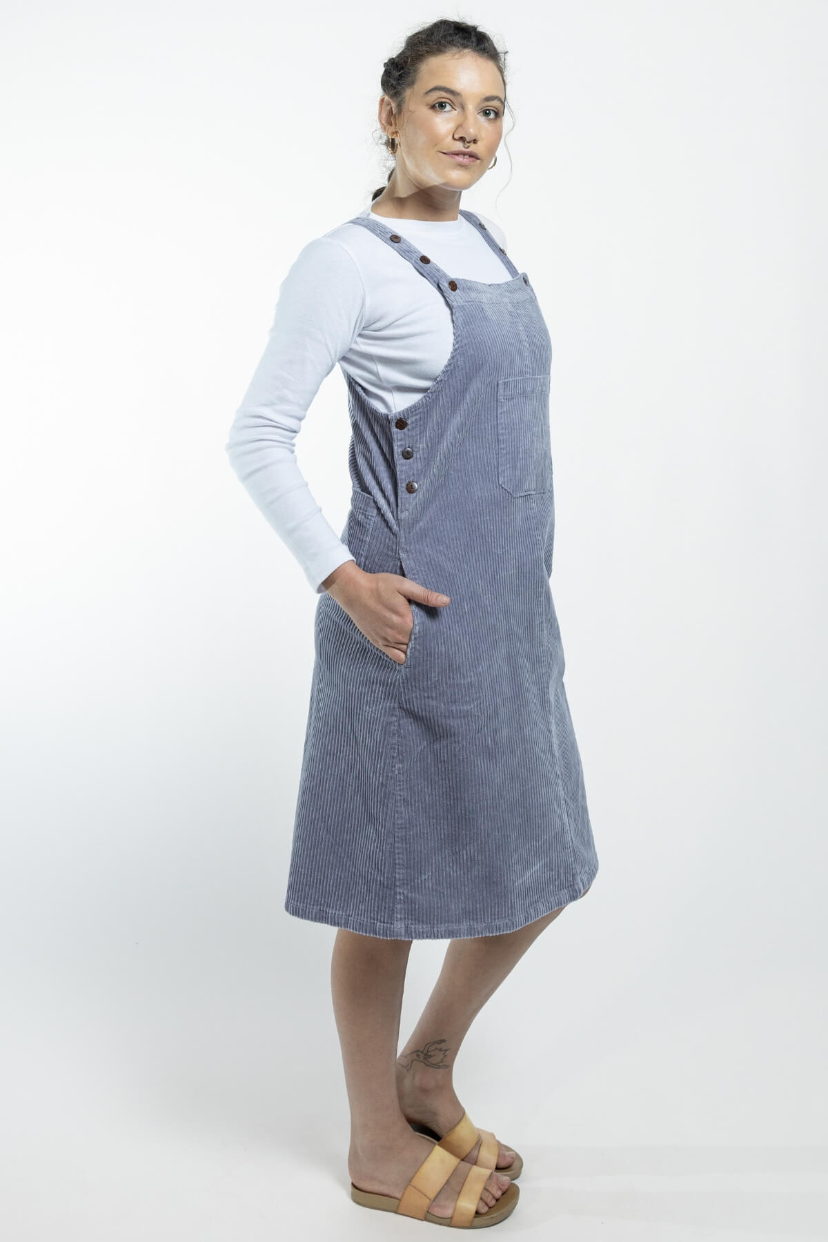 Surya Cotton Corduroy Pinafore - ethically made in Nepal