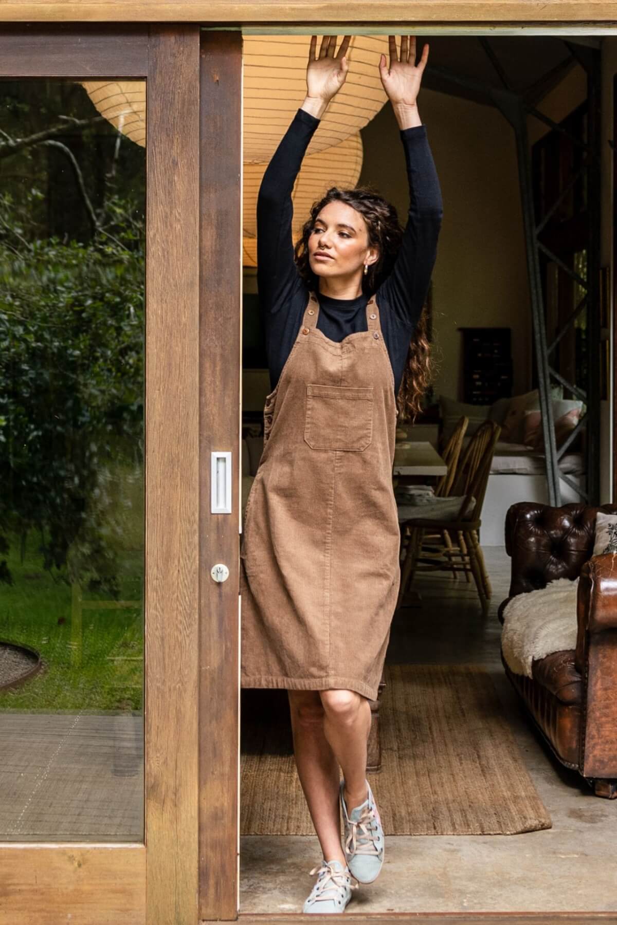 Surya Ethical Cotton Corduroy Pinafore - made in Nepal