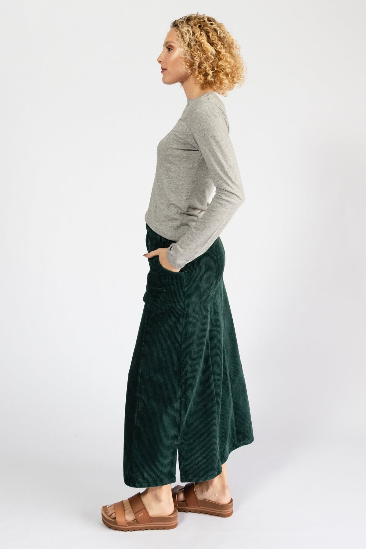 Surya Corduroy Maxi Skirt - left side view