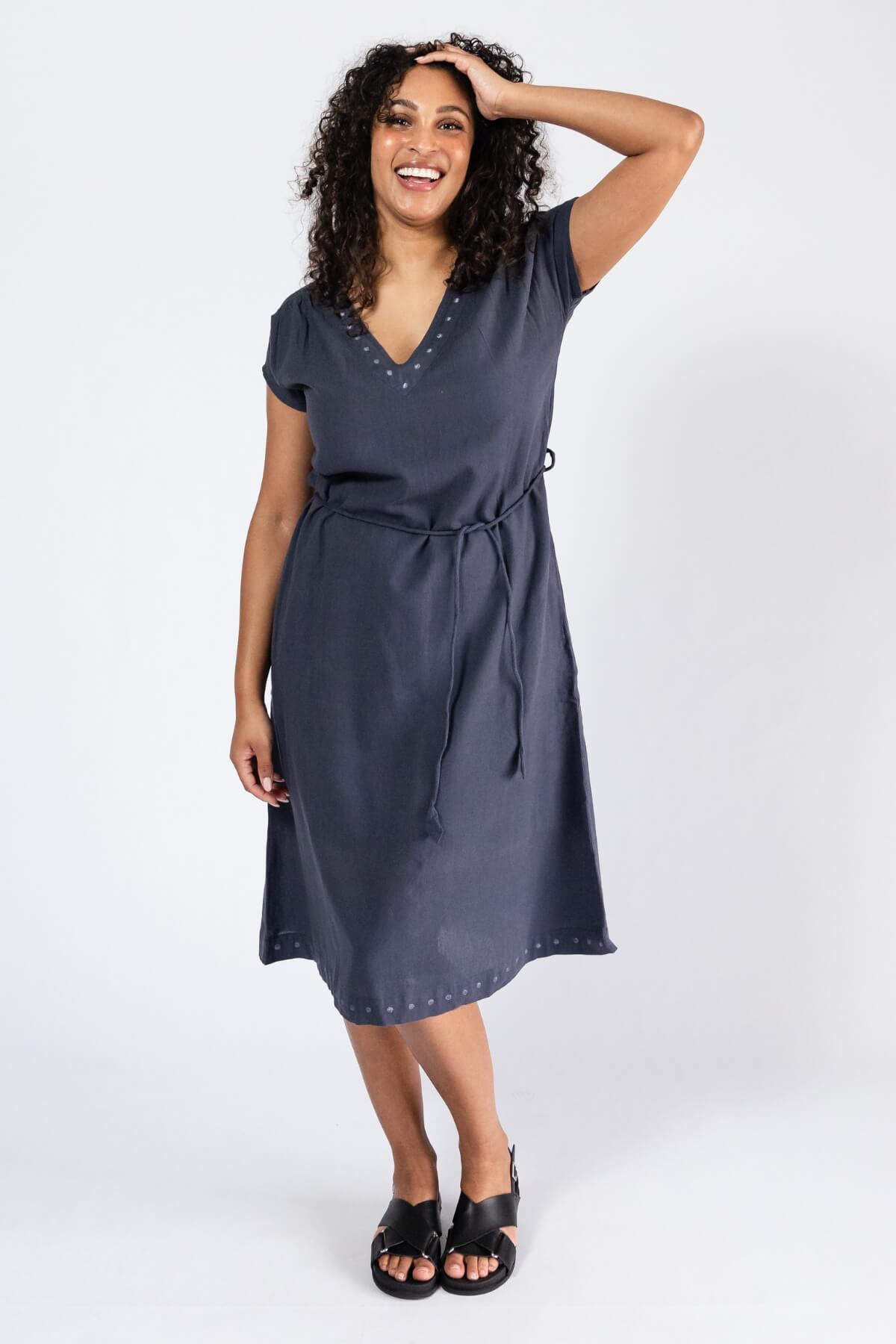 Surya Ethical Everyday Cotton 'Aurora' Dress - with two hip pockets