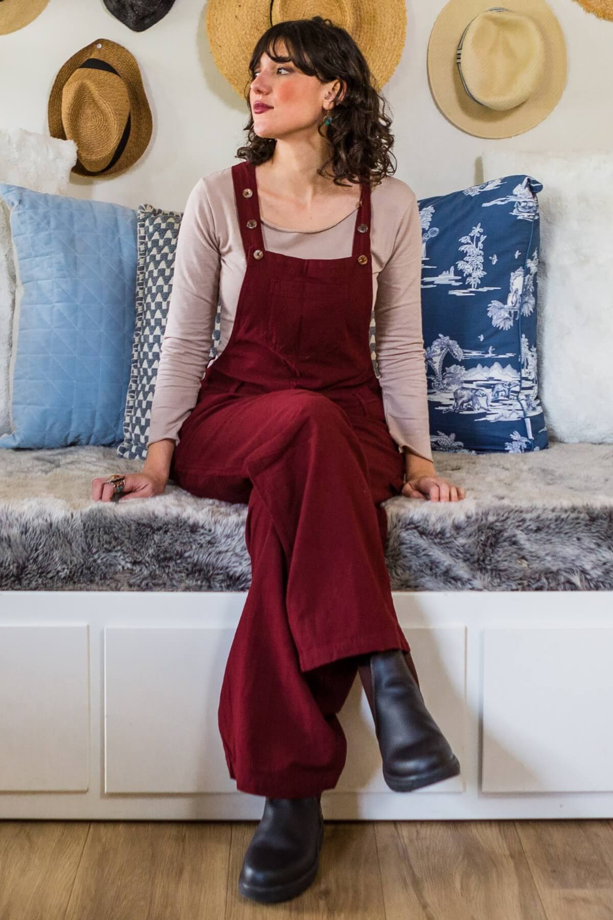 Surya Classic Cotton Overalls - full leg length dungarees