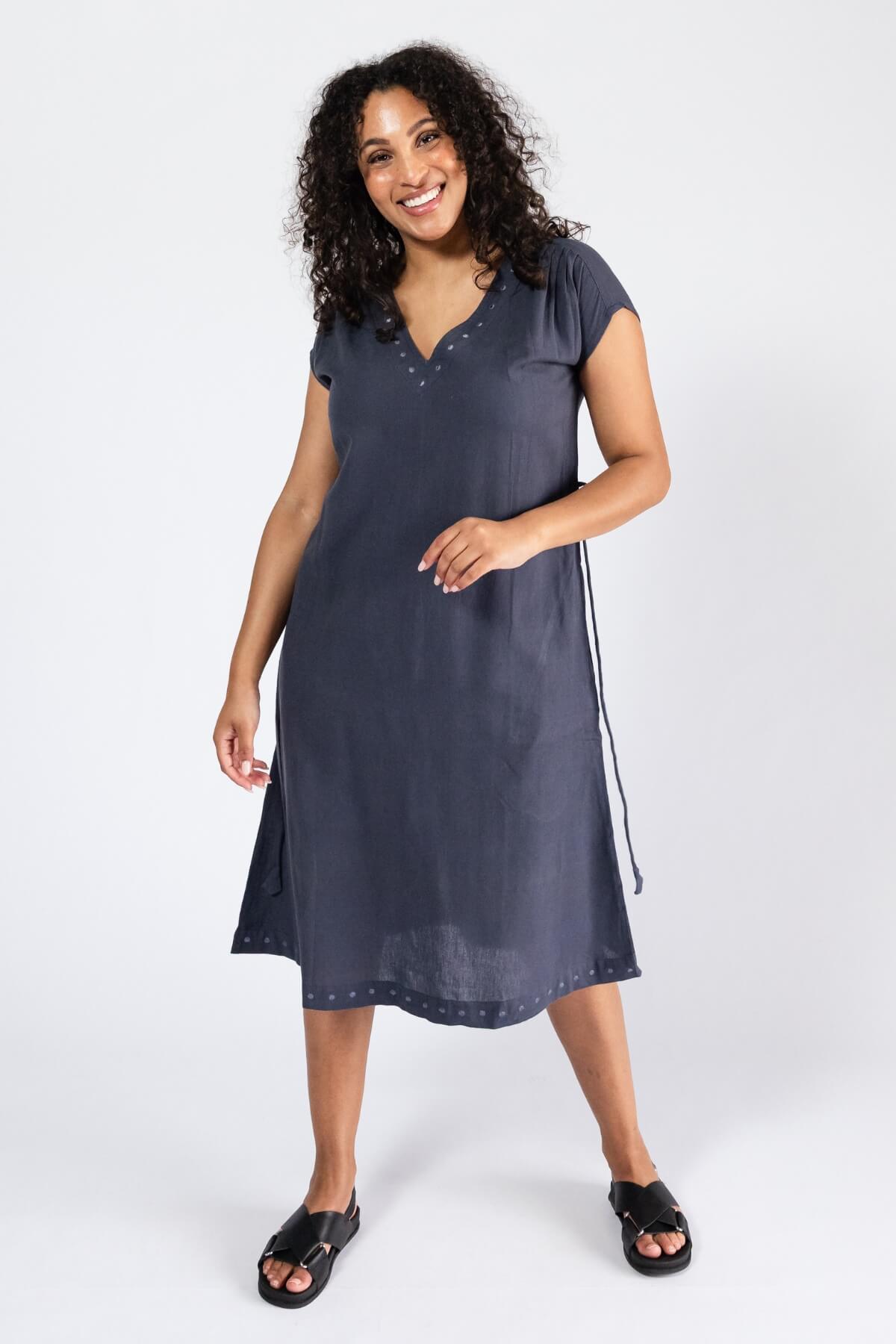Surya Ethical Everyday Cotton 'Aurora' Dress - mid length dress