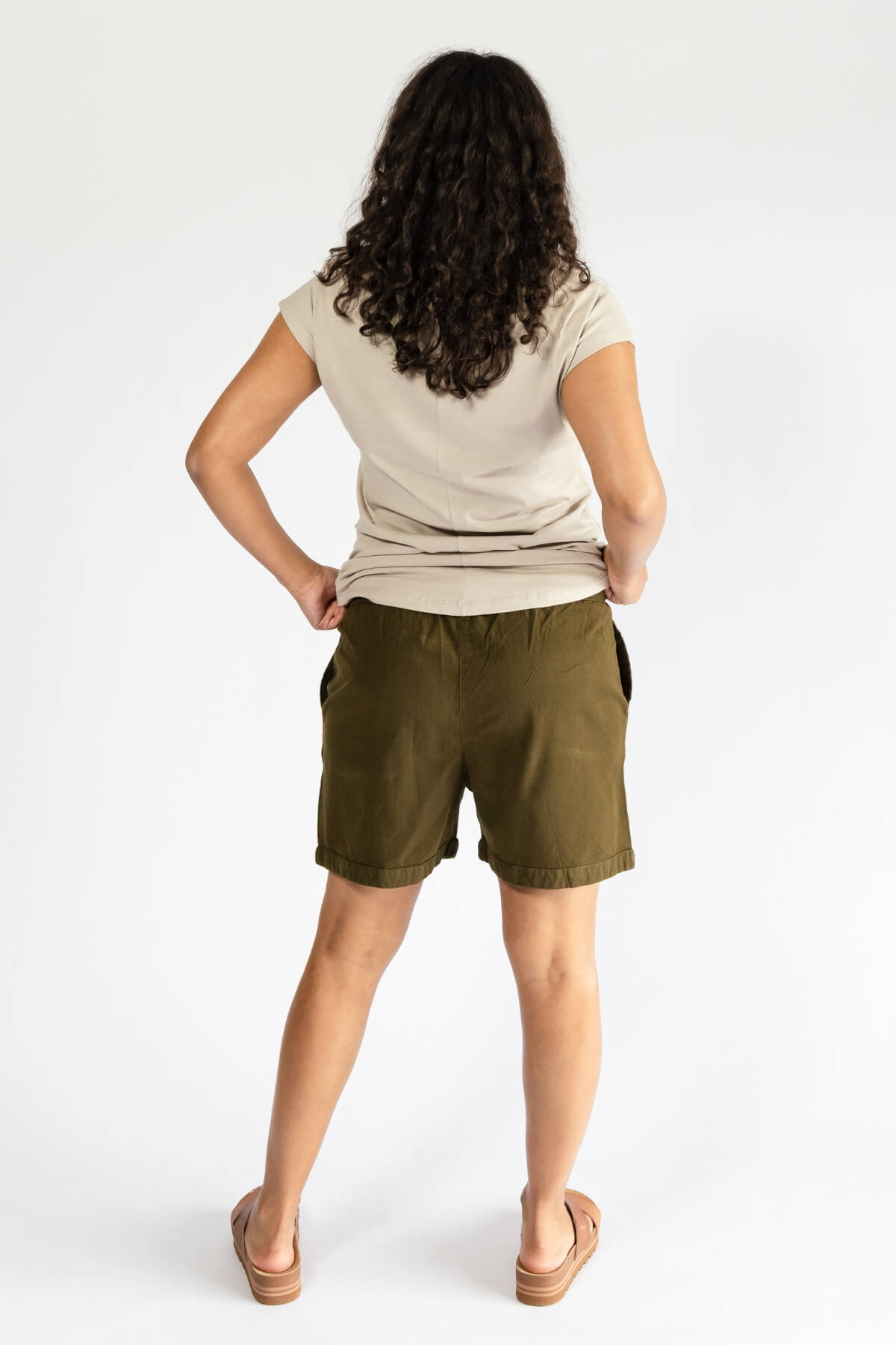 Surya Cotton Everyday Shorts for Women - rear view