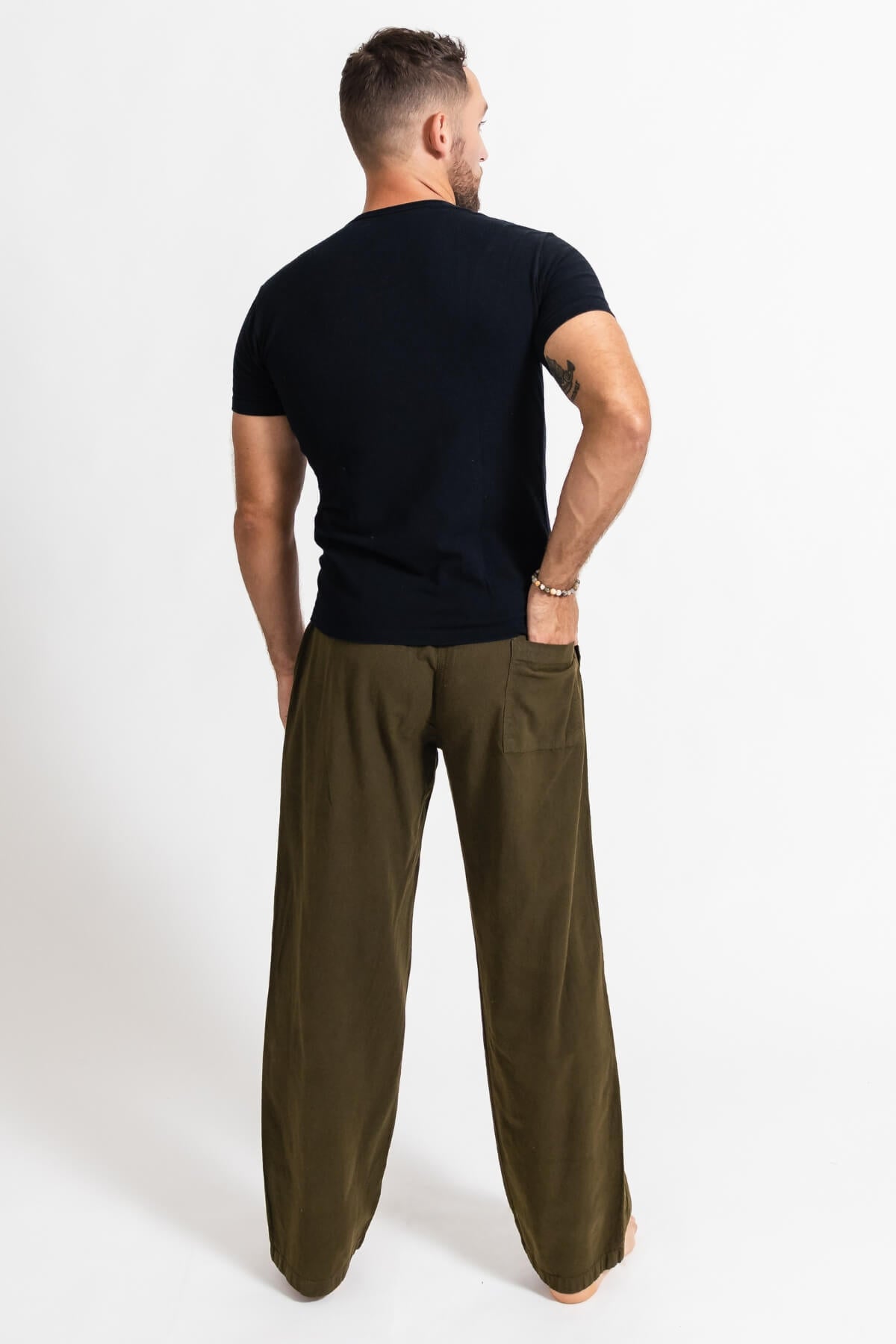 Surya Cotton Everyday Pants for Men - rear view
