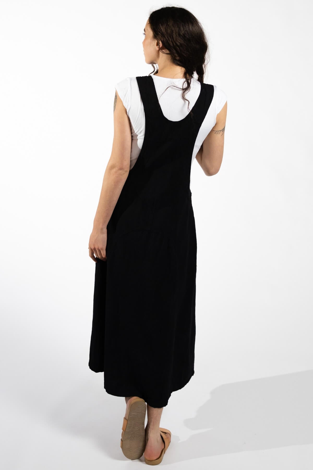 Surya Cotton Dungaree Dress - rear view