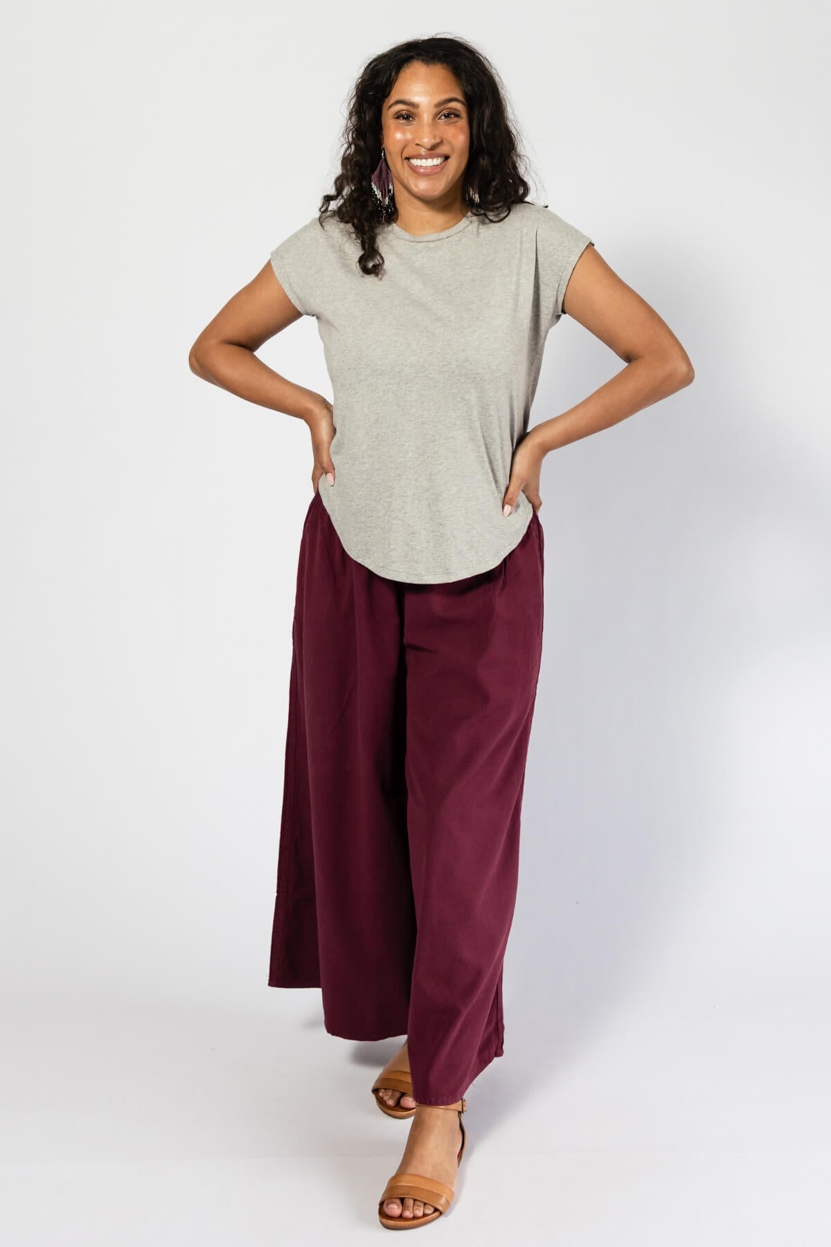 Surya Cotton Palazzo Pants for Women - with two hip pockets