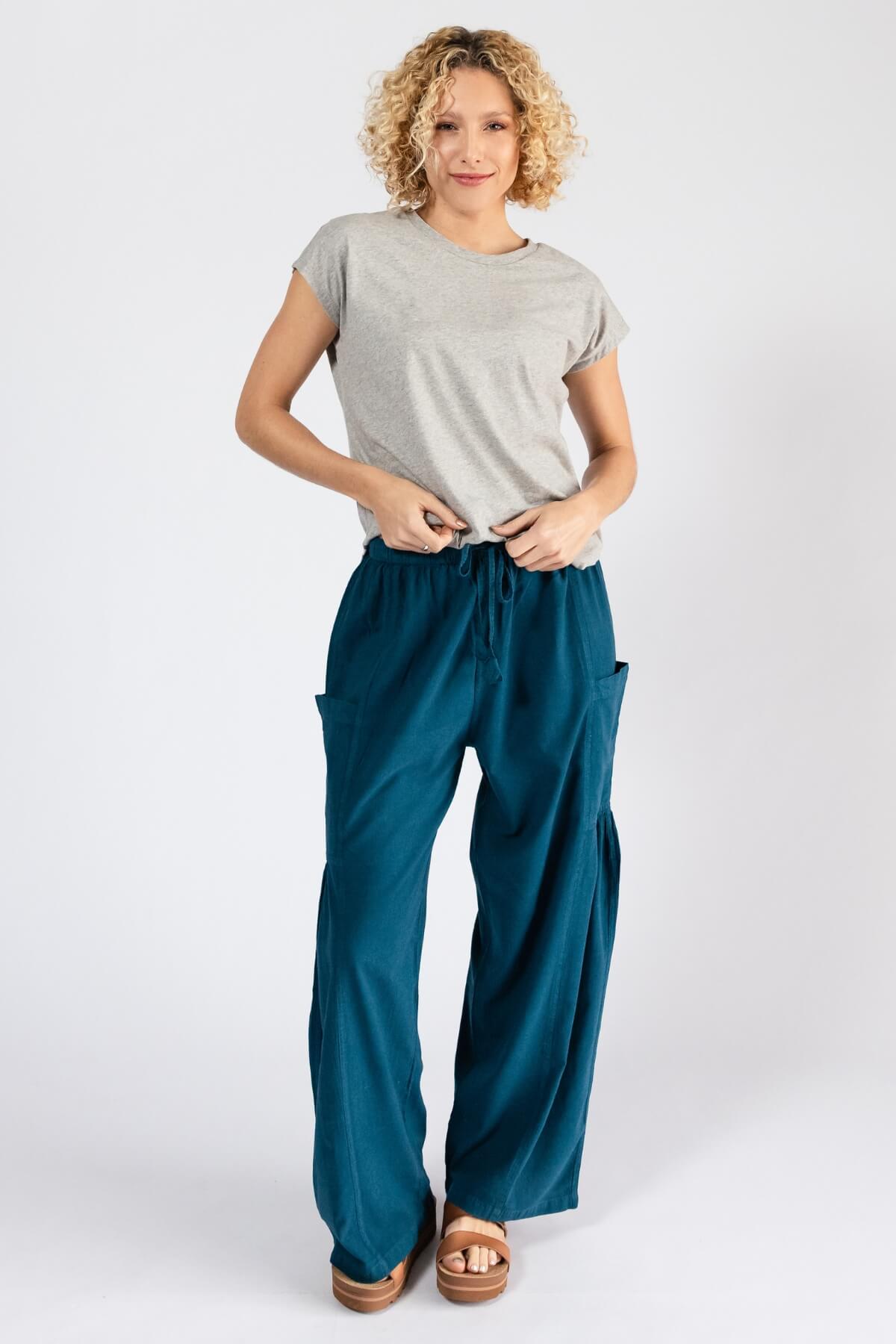 Surya Everyday Cotton Pants for Women - comfortable elastic waistband