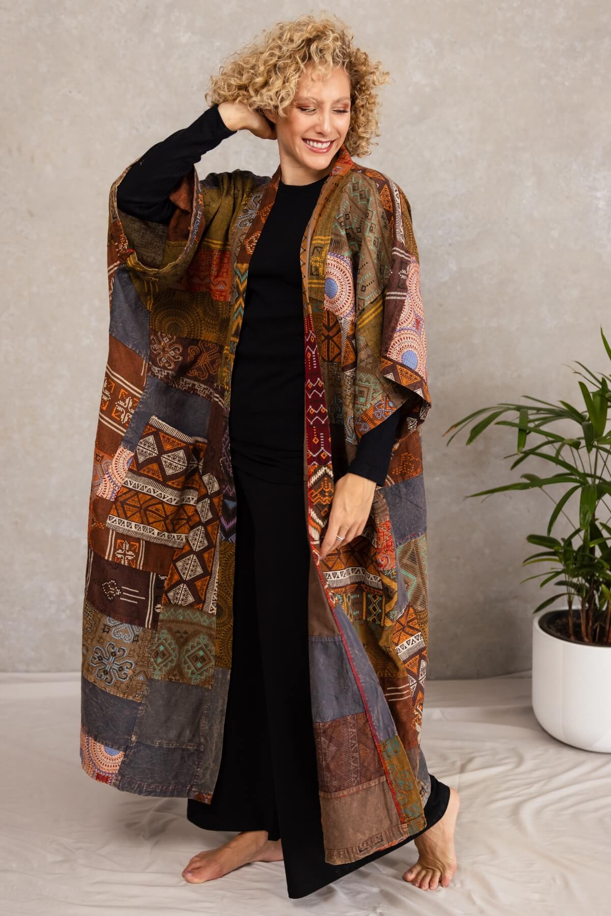 Surya Cotton Patch Asher Duster Jacket -generous sizing